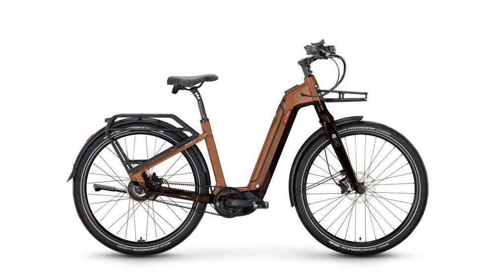 Victoria E-Bike VICTORIA Elektro-Urbanrad "UTILYON 3" (1), Wave, 29", cappuccino brow