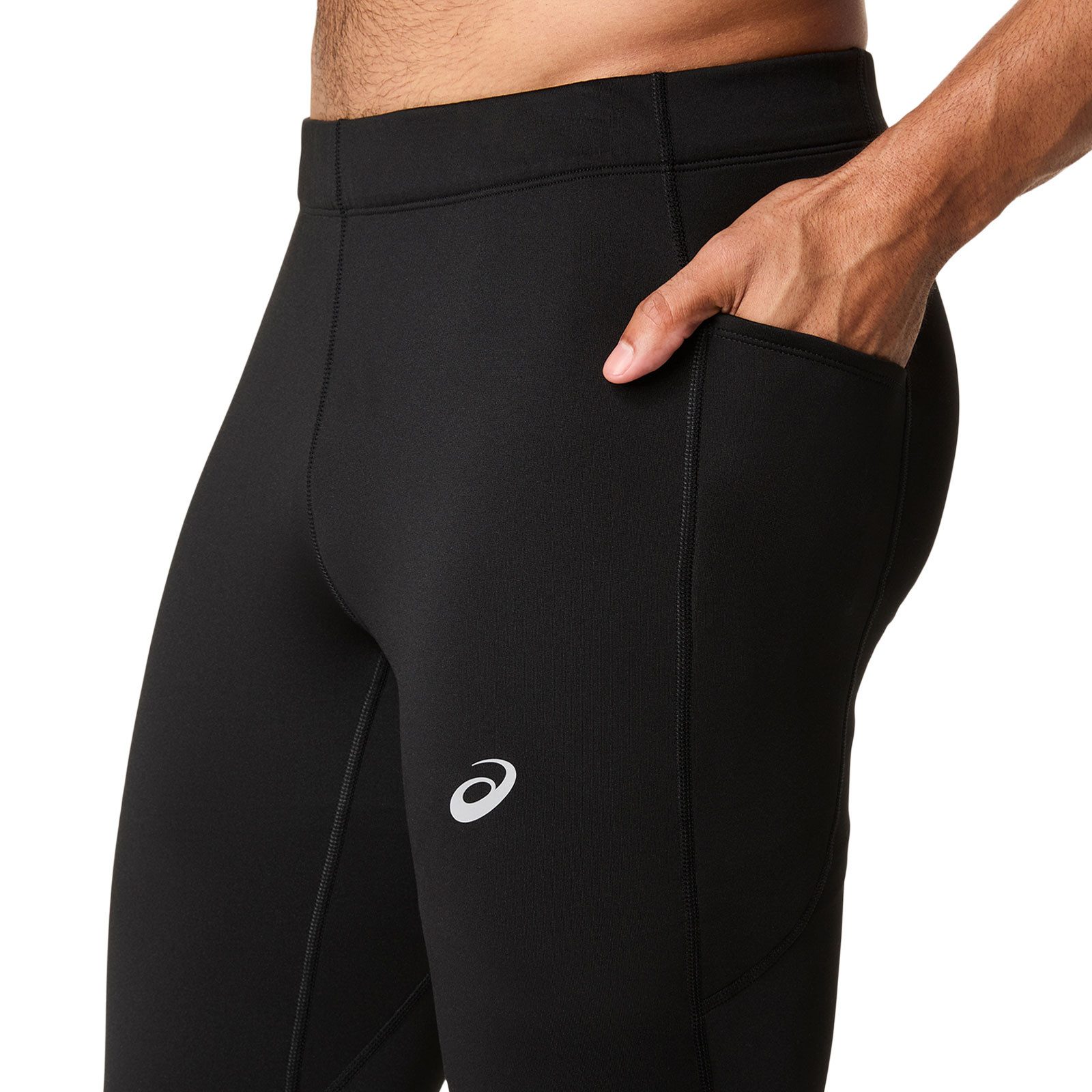 Asics Lauftights CORE Winter Tight Men 2011D368-001 schwarze, warme Herren Laufhose
