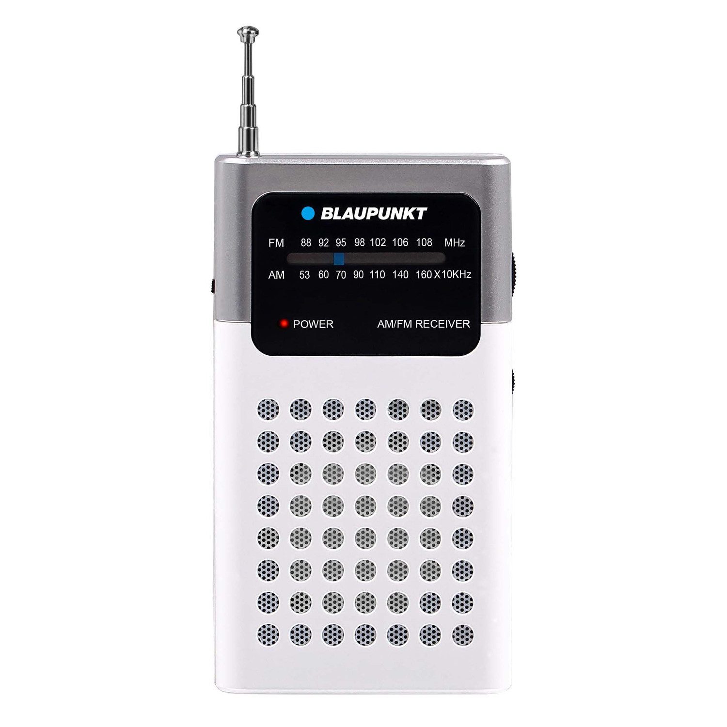 Blaupunkt PR4WH – tragbares AM/FM-Radio im Retro-Design Radio (FM-Radio, AM-Radio, integrierter Mini-Klinkenanschluss, integrierter Verstärker)