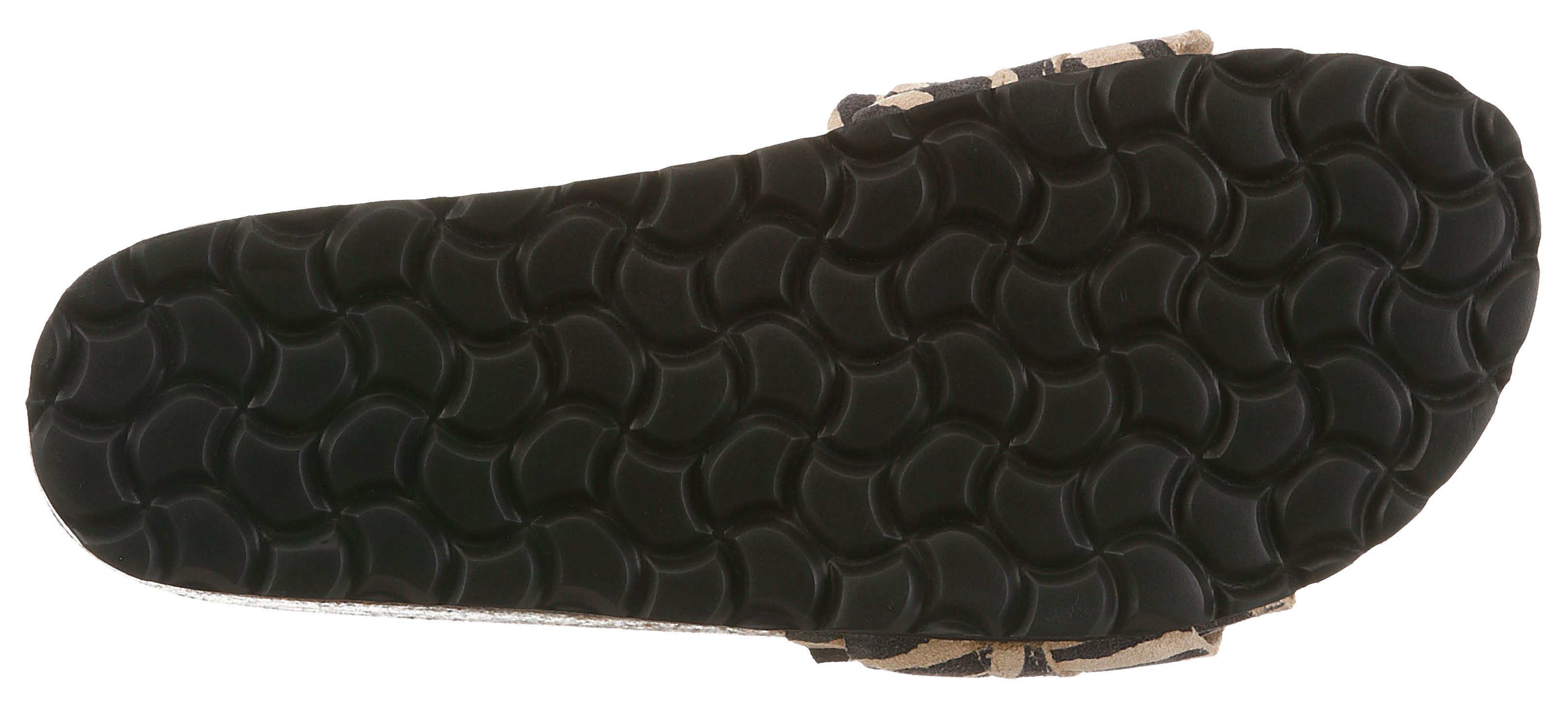 VERBENAS ROCIO Pantolette Strandschuh, Sommerschuh, Urlaubsschuh mit Rüschen