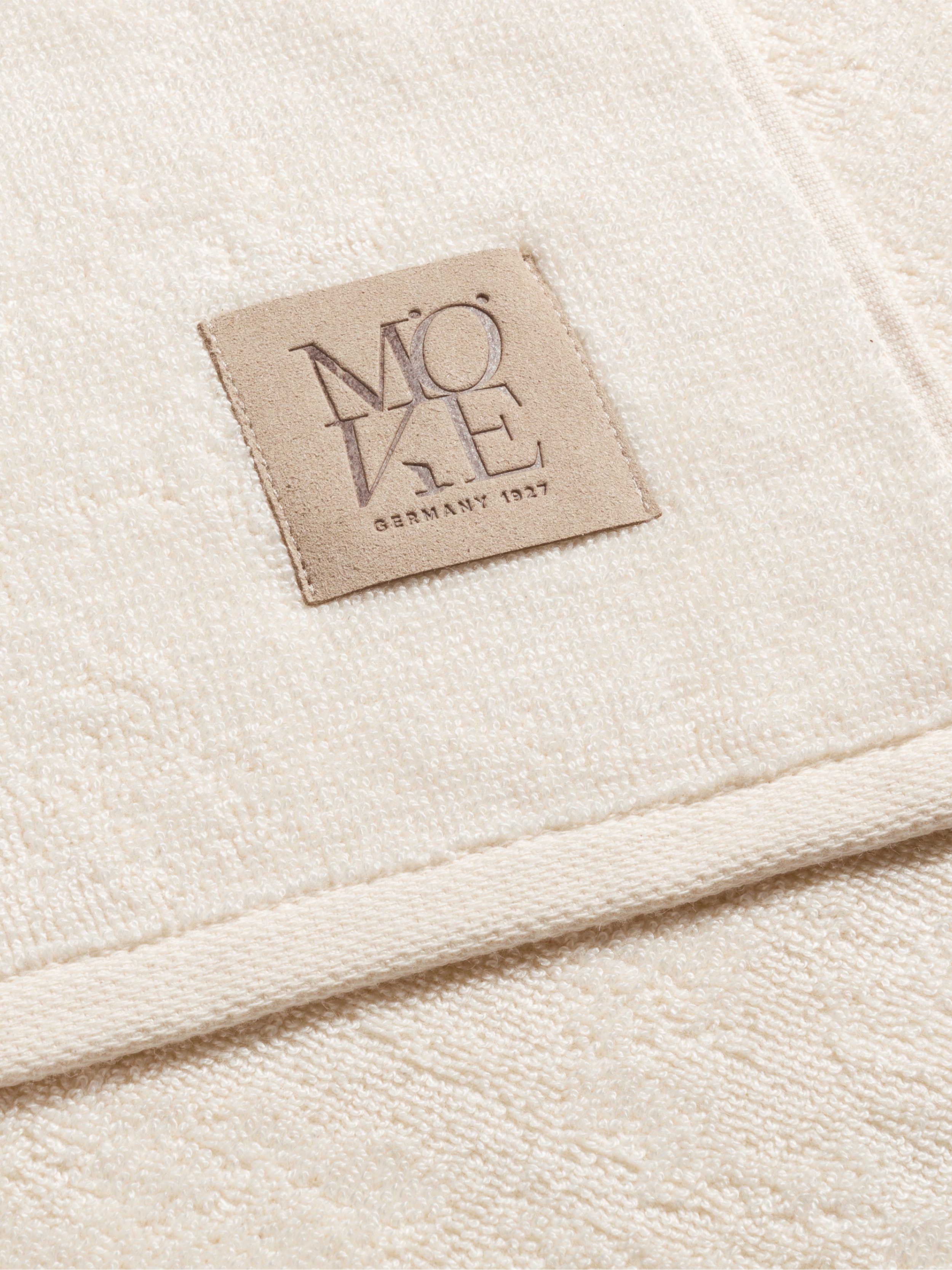 Möve Duschtuch Soft Silence Uni mit Prägeetikett, Frottier (1-St) – Bild 3 von 5