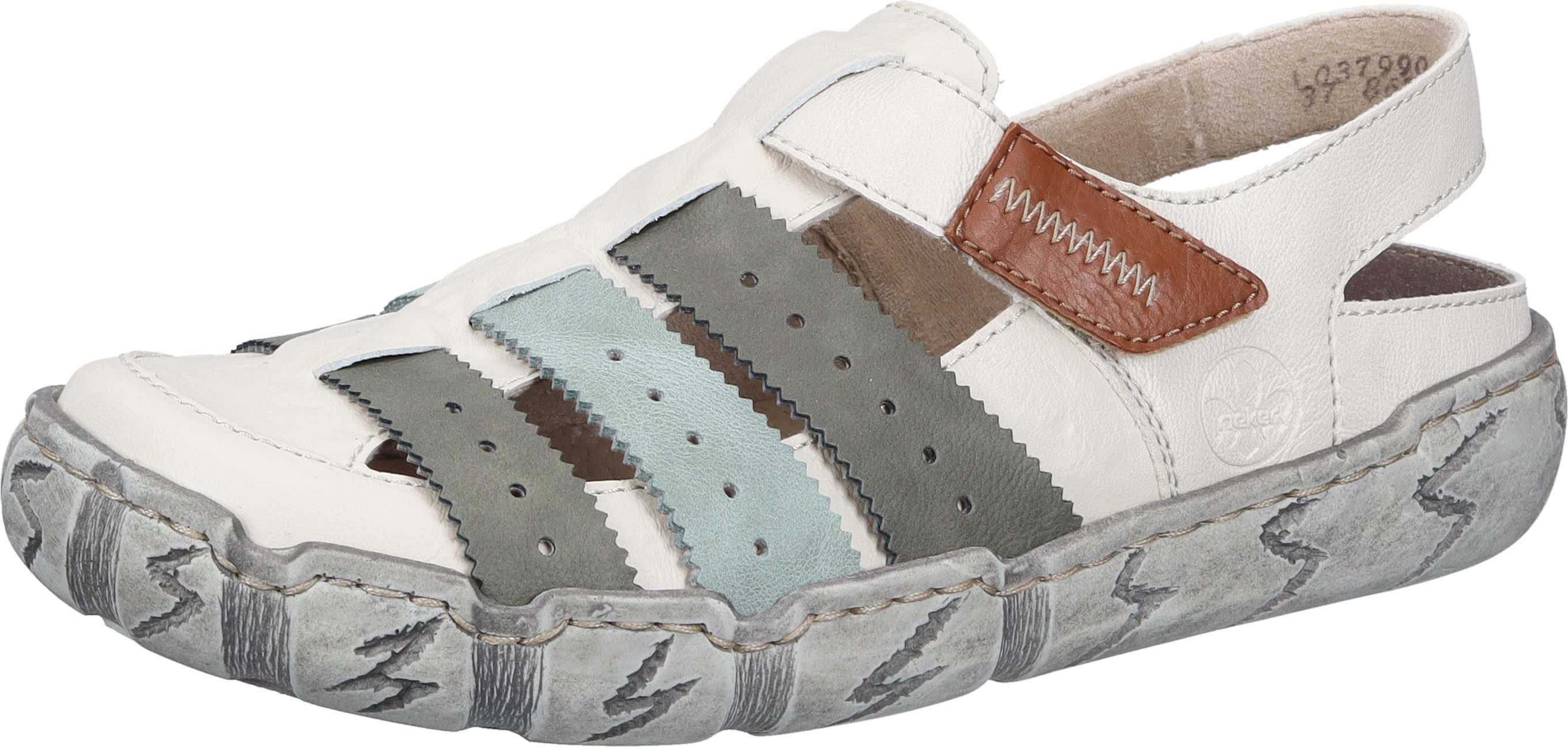 Rieker Slipper Slipper aus Leder/Synthetik