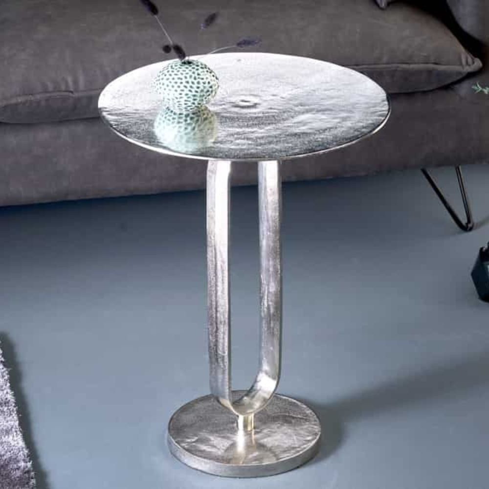 LebensWohnArt Beistelltisch Eleganter Aluminium Beistelltisch GRACE günstig online kaufen