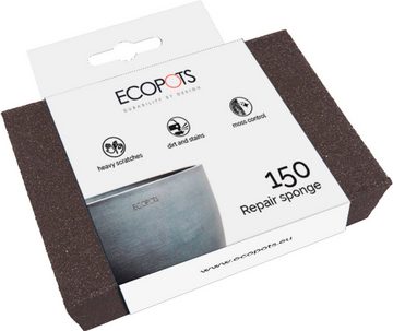 ECOPOTS Topfuntersetzer Rund 25 Weißgrau, Zubehör für Ecopots Pflanzgefäße, für innen und außen: frostsicher, bruchsicher und lichtbeständig