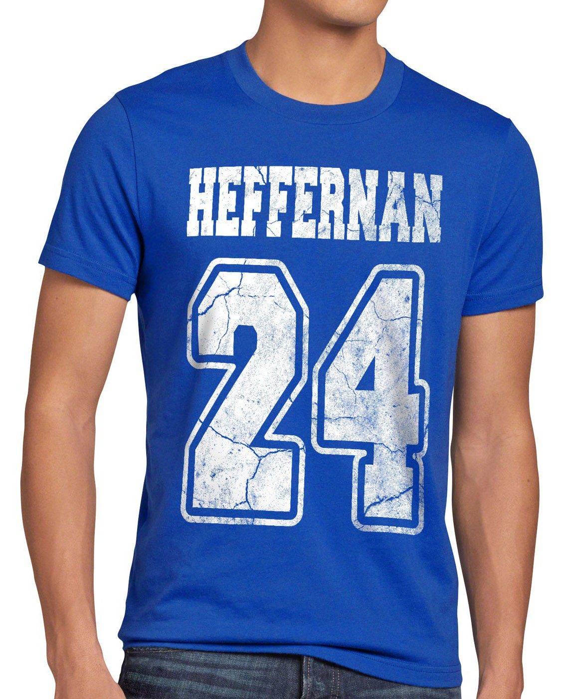 style3 Print-Shirt Herren T-Shirt Heffernan 24 doug the king of IPS coopers queens sitcom spooner blau