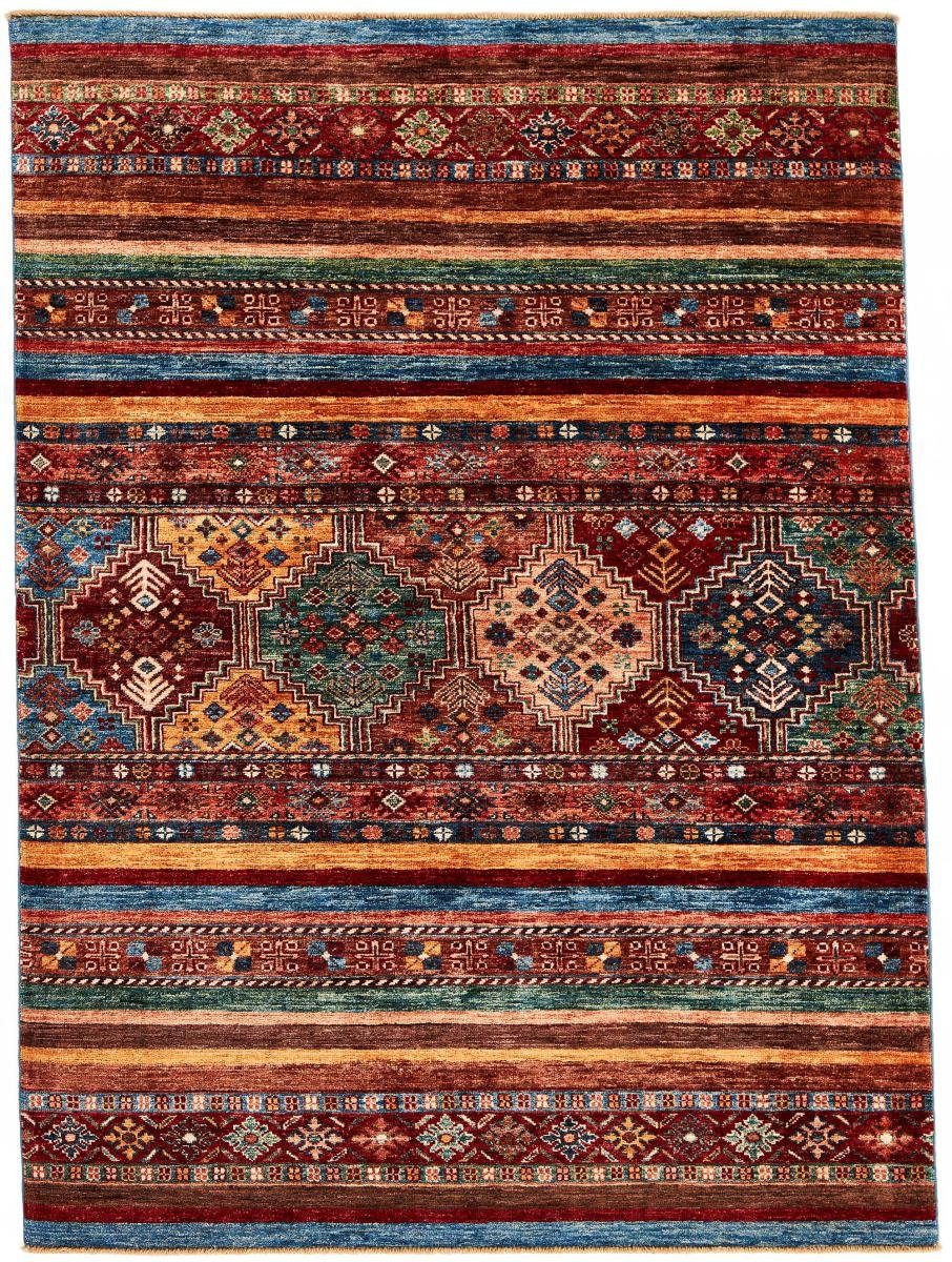 Orientteppich Arijana Shaal 134x182 Handgeknüpfter Orientteppich, Nain Trading, rechteckig, Höhe: 5 mm