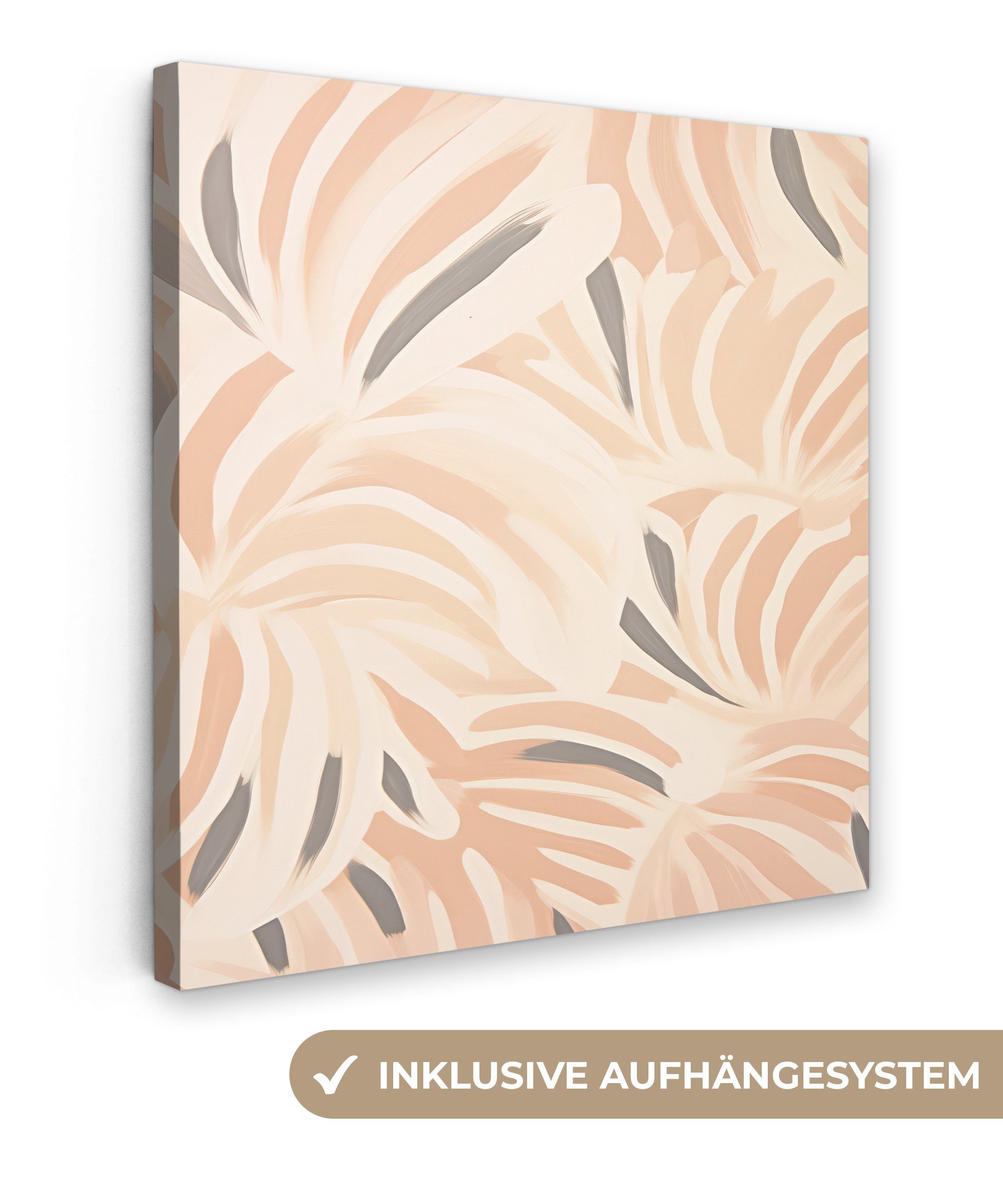 OneMillionCanvasses® Leinwandbild Pastell - Kunst - Abstrakt, (1 St), Leinwand Bilder für Wohnzimmer Schlafzimmer, 20x20 cm