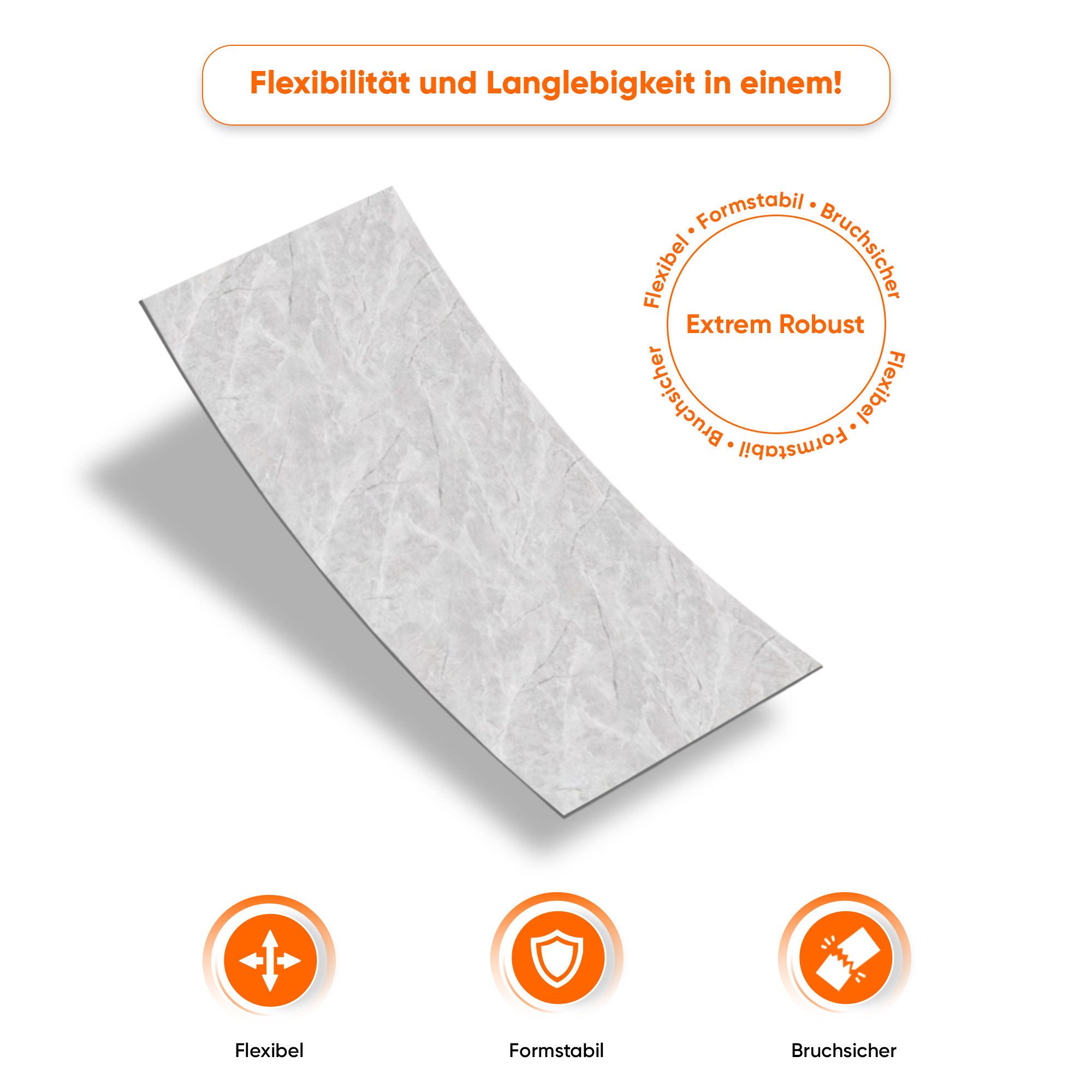 IZODEKOR 3D Wandpaneel IZODEKOR Deckenhohe 3D Marmor Wandpaneel