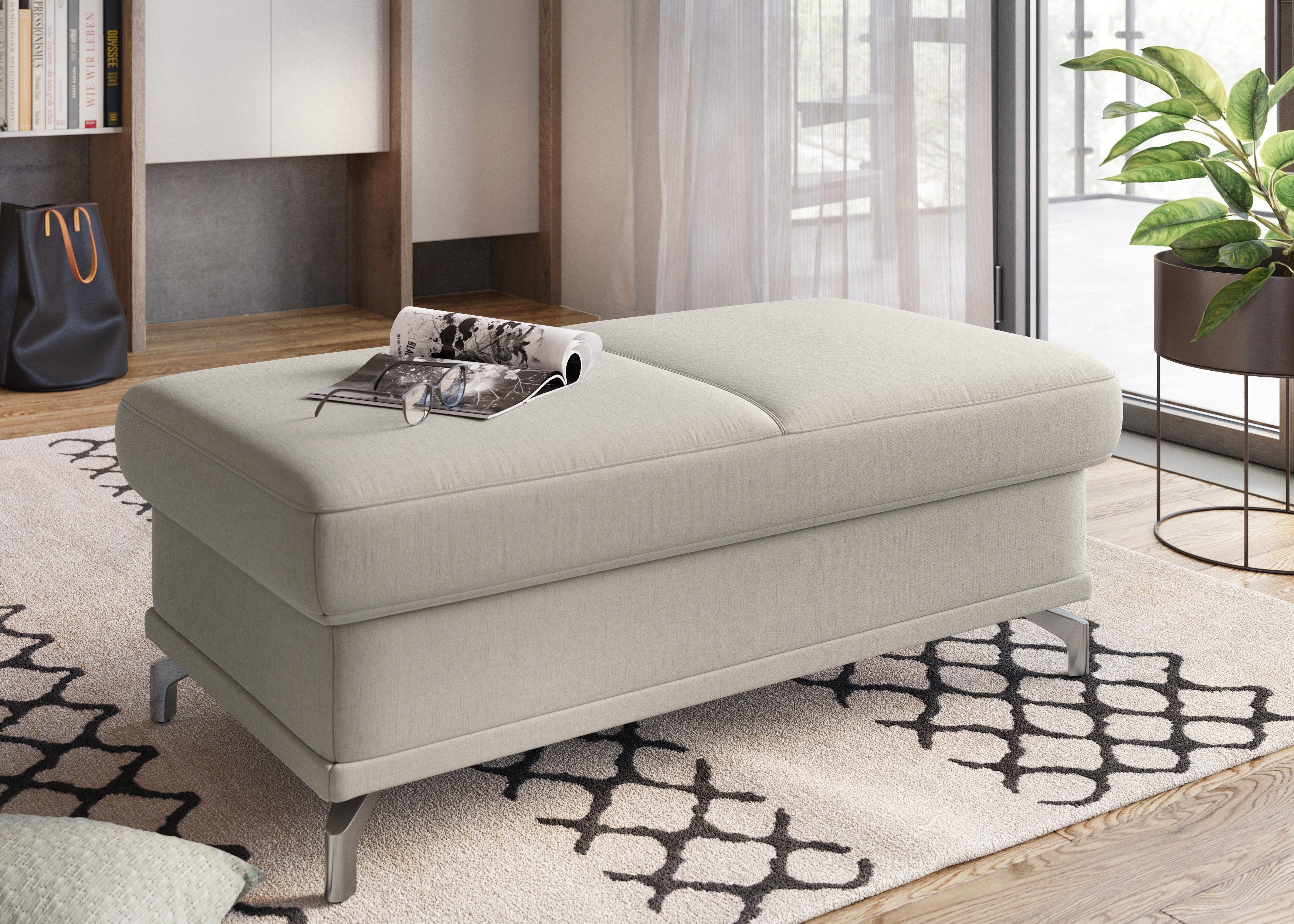 sit&more Hocker "Cabrio, B: 113 cm" individuell zu kombinieren, Federkern günstig online kaufen