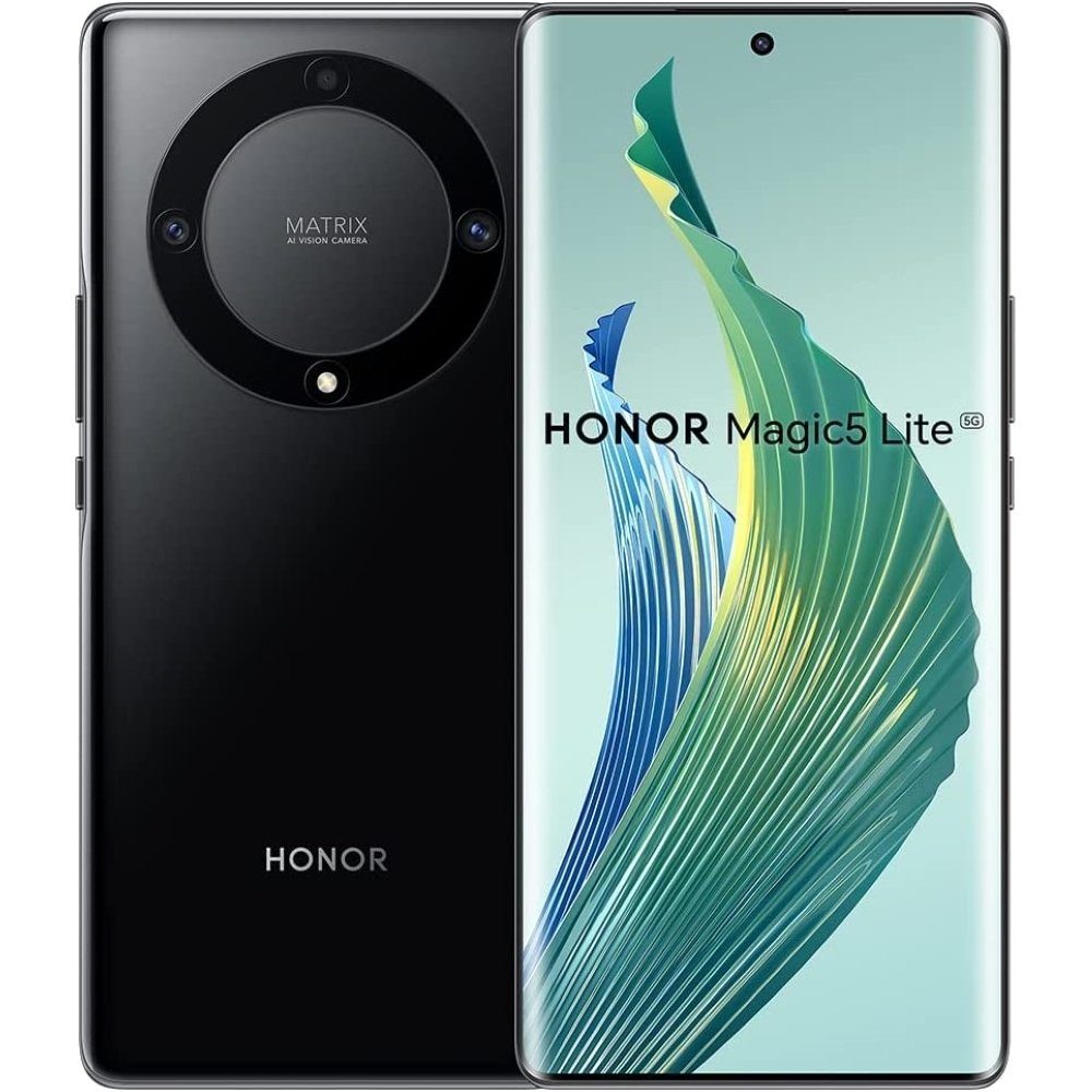 Honor Magic5 Lite 5G 256 GB / 8 GB - Smartphone - black Smartphone (6,7 Zoll, 256 GB Speicherplatz)