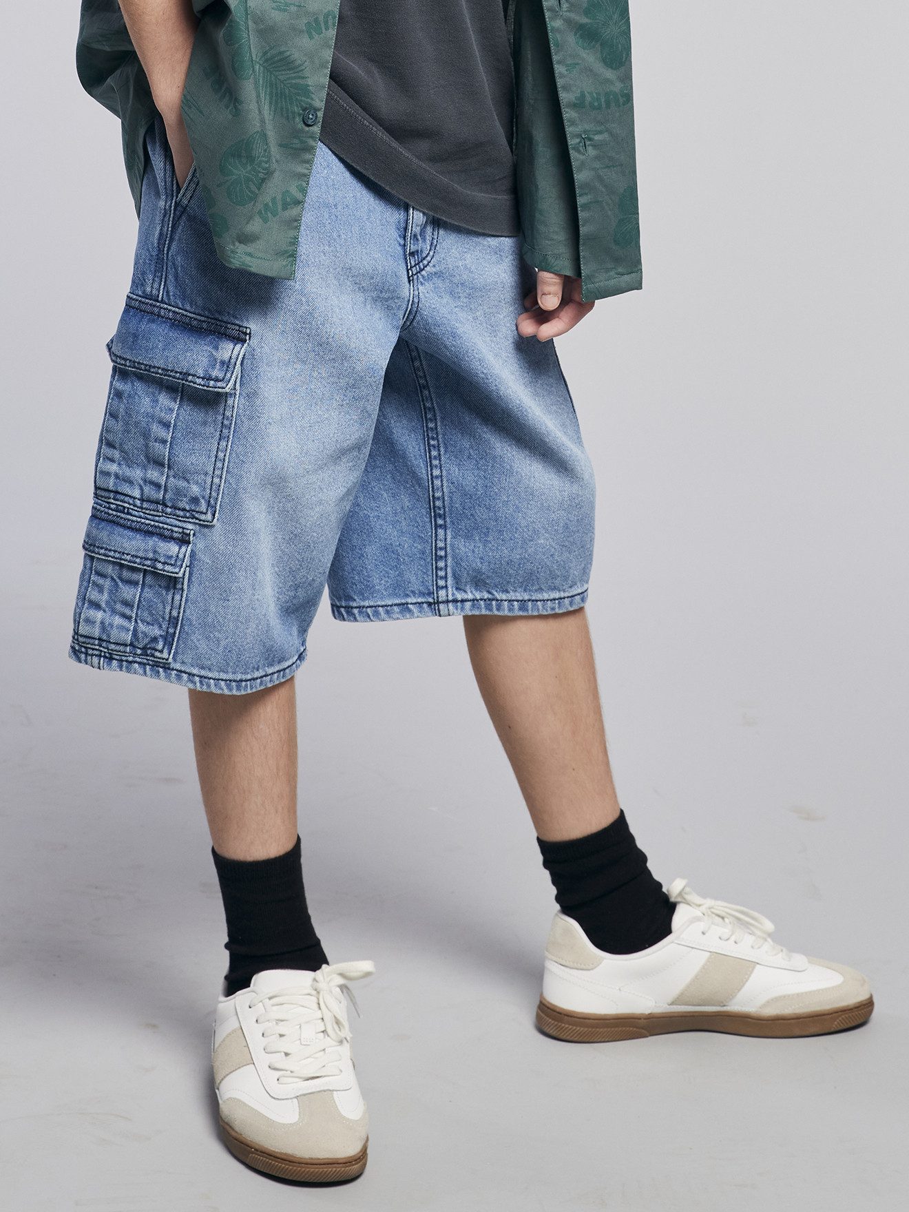 jonen Shorts Jungen Jeans-Bermudas Skater – Bild 5 von 5