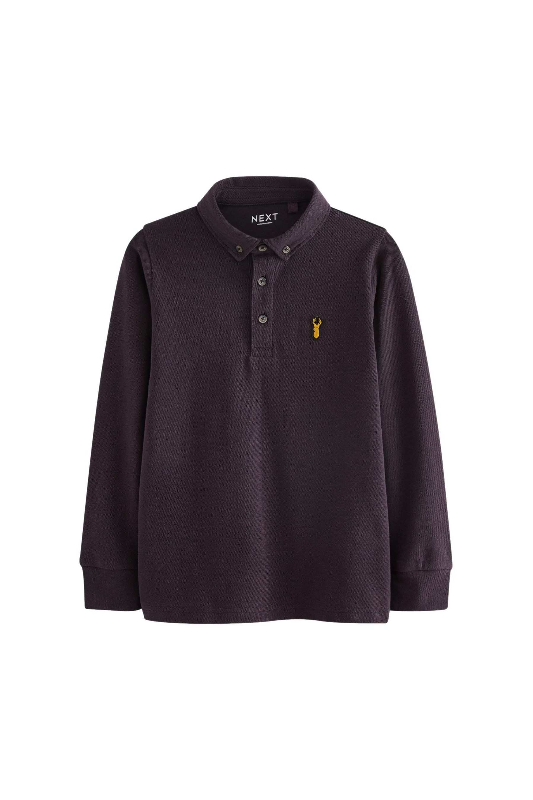 Next Langarm-Poloshirt Langärmeliges Poloshirt aus 100 % günstig online kaufen