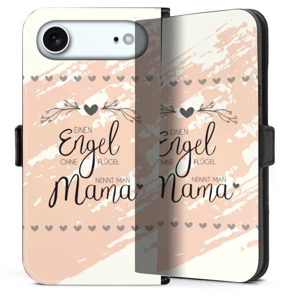 DeinDesign Handyhülle Muttertag Mama Spruch Engel Mama, Apple iPhone Air Hülle Handy Flip Case Wallet Cover Handytasche Leder