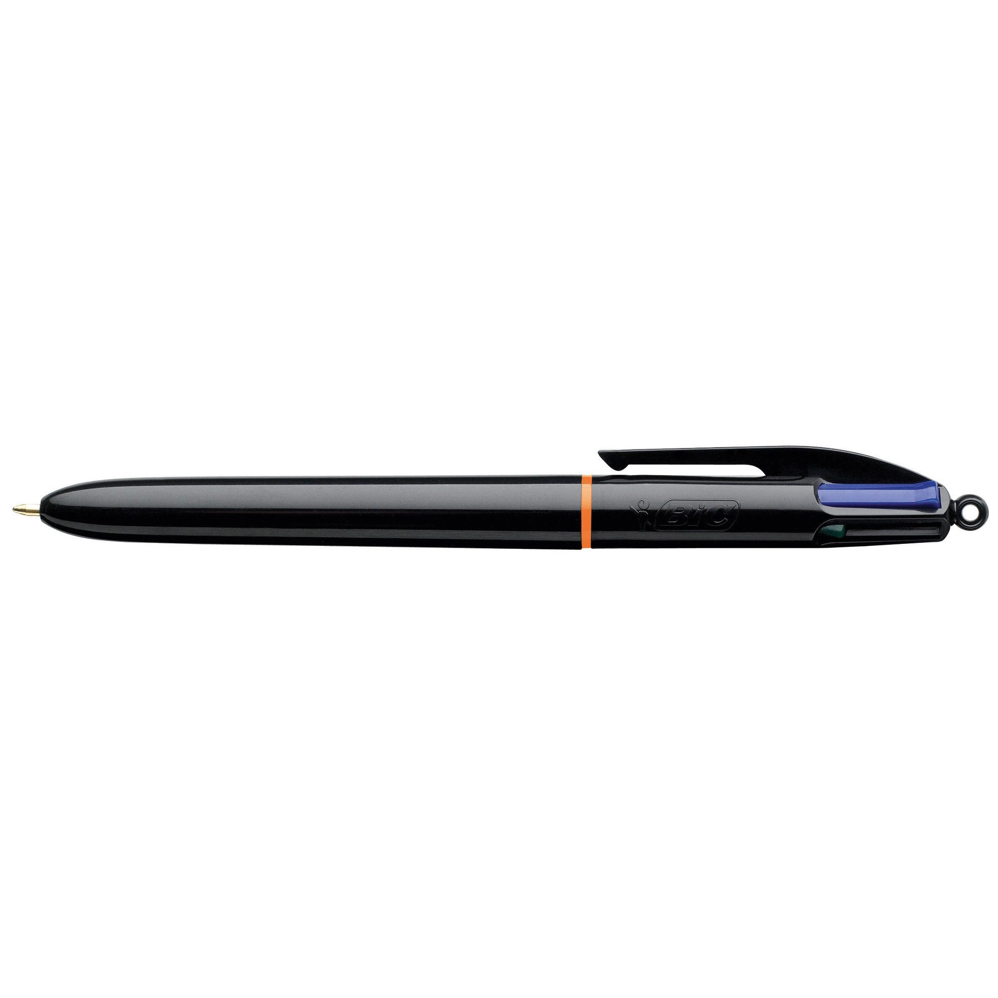 BIC Kugelschreiber Kugelschreiber 4 Colours Pro 0,4mm 4-farbig schwarzer Schaft