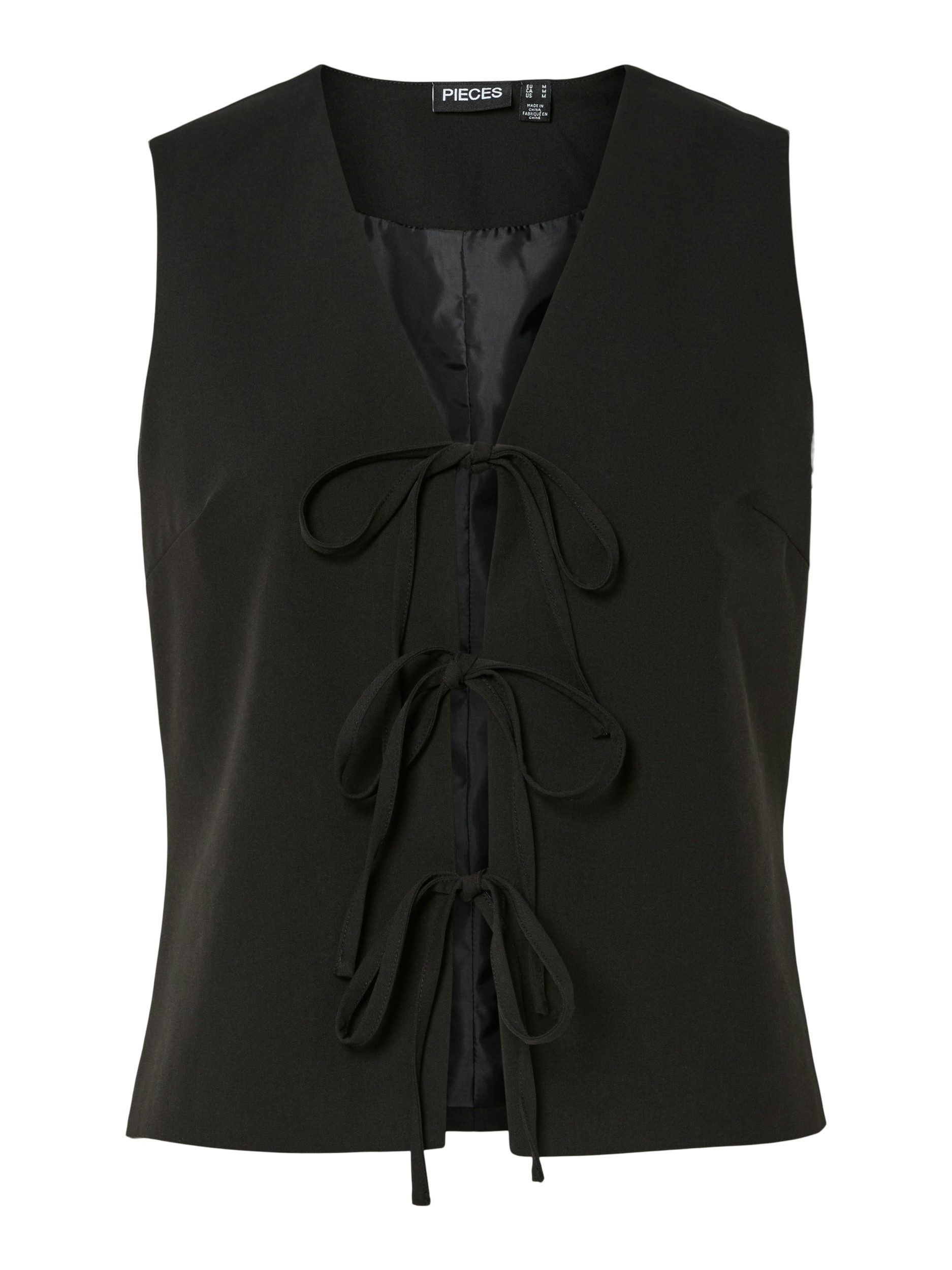 pieces Shirttop PCFRIDA SL V-NECK TIE TOP D2D FSY