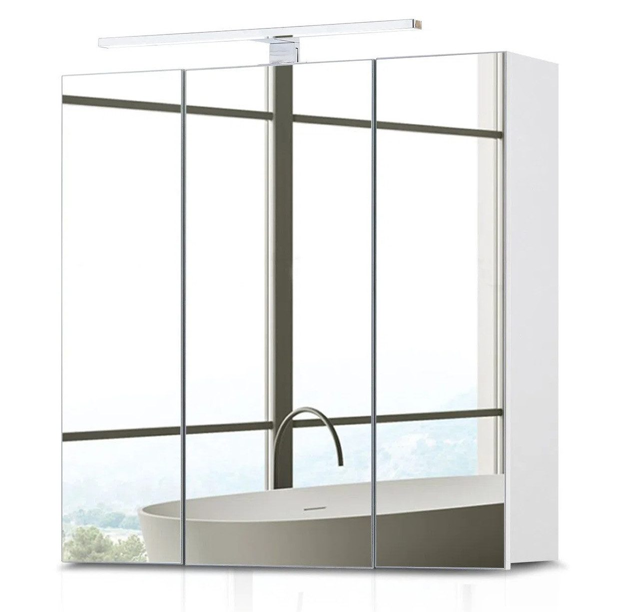 Ofcasa Badezimmerspiegelschrank Spiegelschrank (1er Set) 70x16x70cm günstig online kaufen