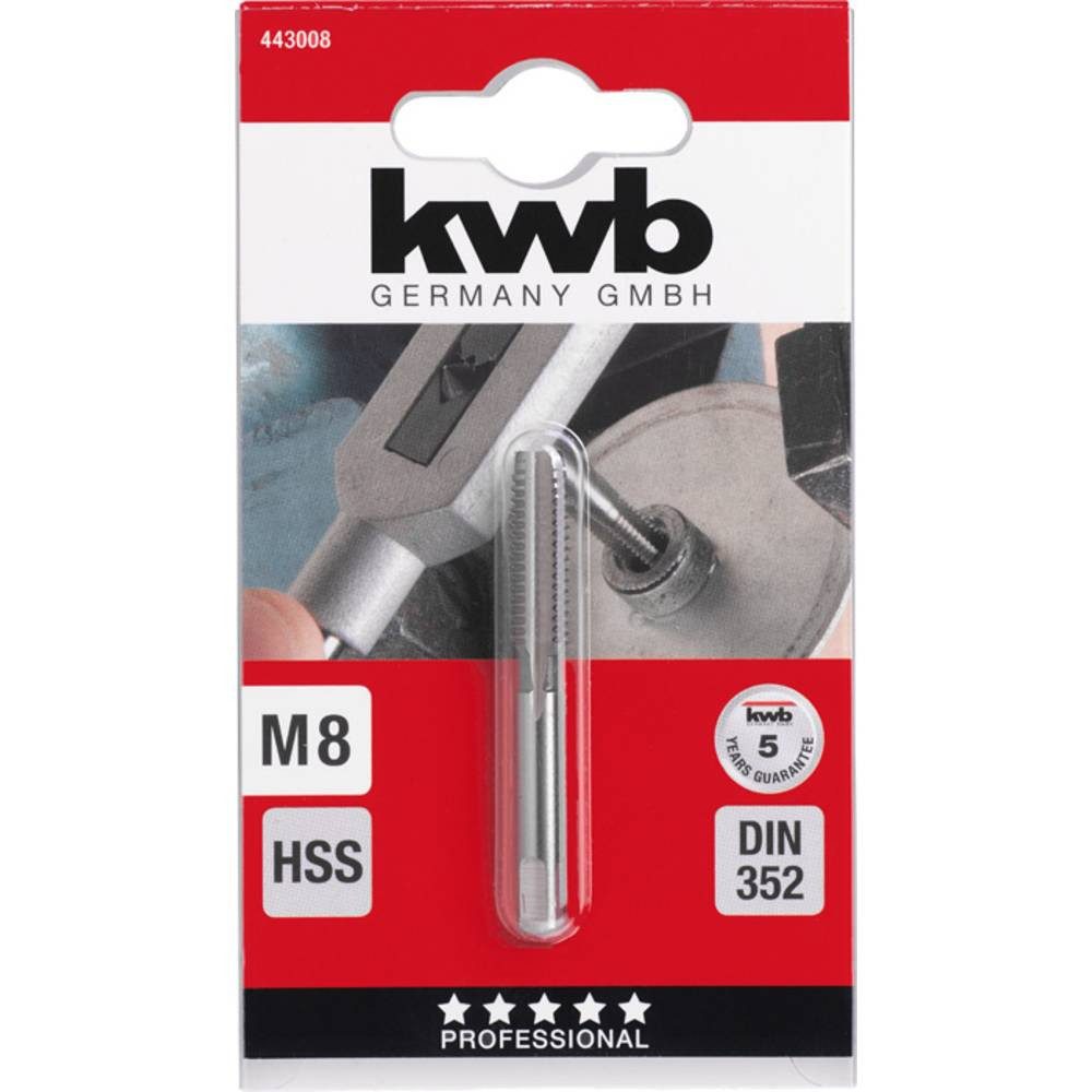 kwb Gewindebohrer Einschnitt-Gewindebohrer, M8 443008
