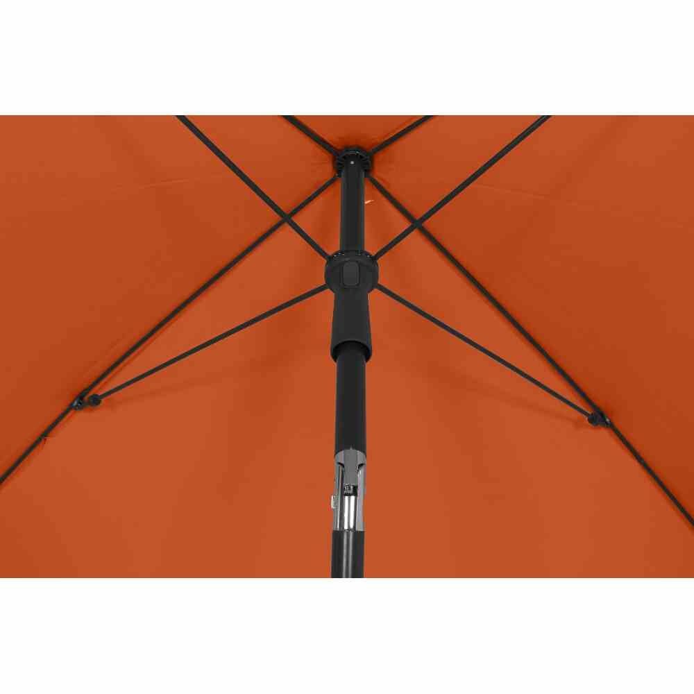 Siena Garden Sonnenschirm City, 180x180cm, terracotta, knickbar, 100% Polyester