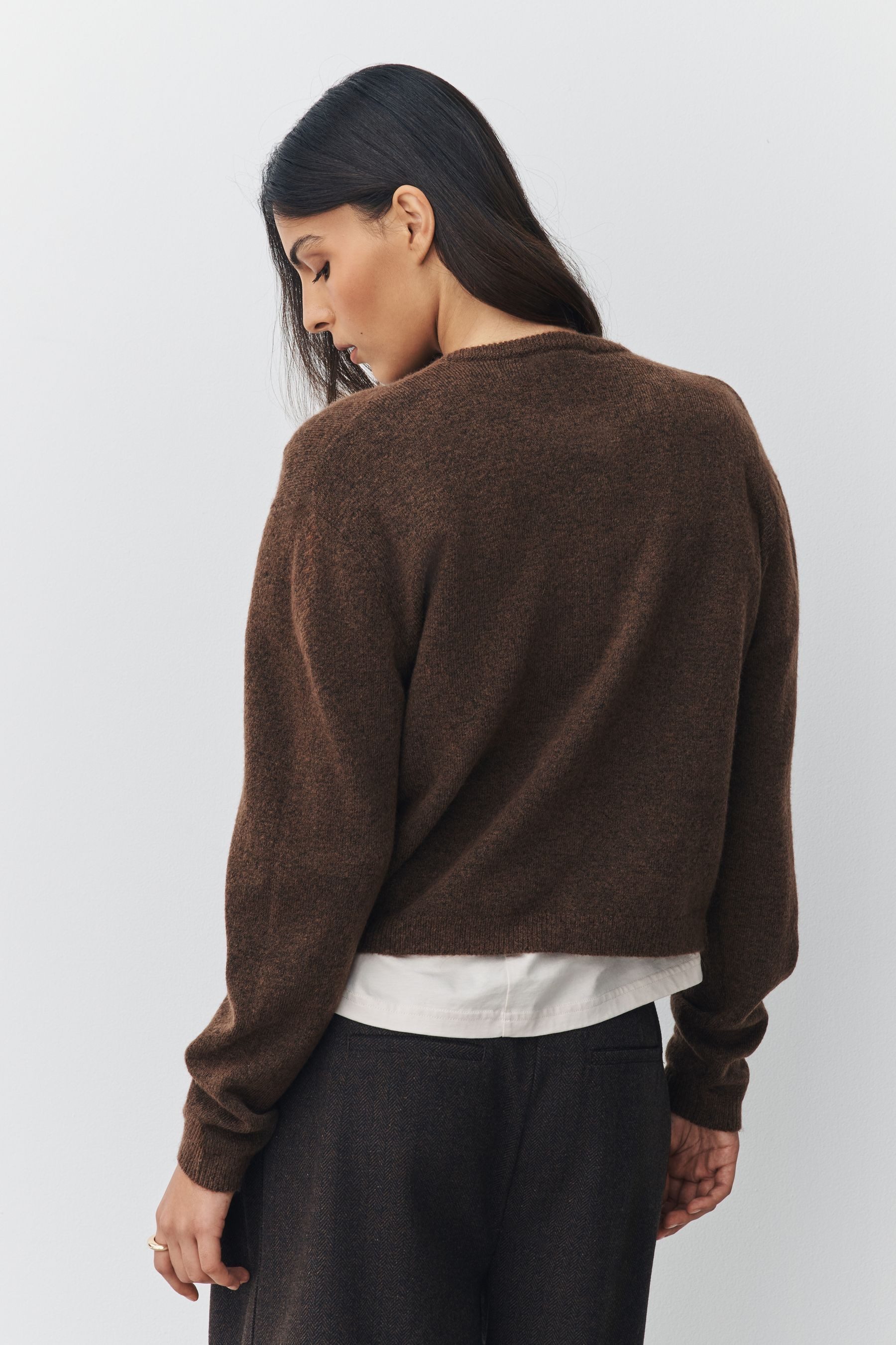 Next Strickjacke Strickjacke mit Rundhalsausschnitt (1-tlg) günstig online kaufen