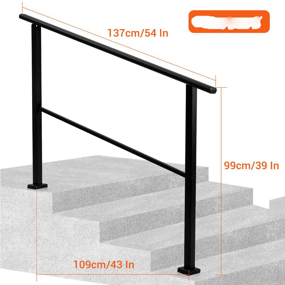 GarveeMore Brüstungsgeländer Treppenleister Handgeleister für Außenstrepen günstig online kaufen