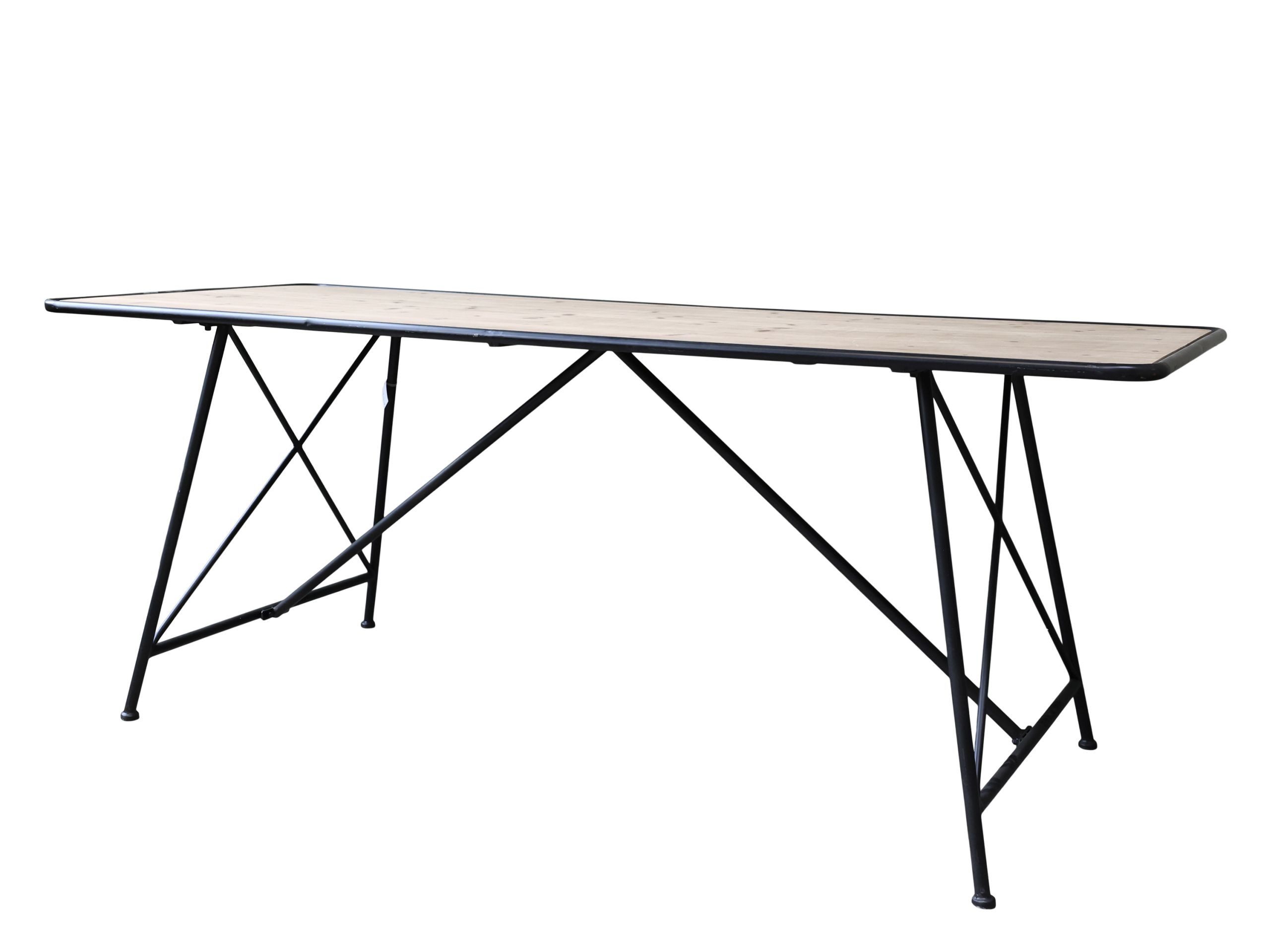 Chic Antique Esstisch Industrial Esstisch Easy Slim Metall Holz 200 cm