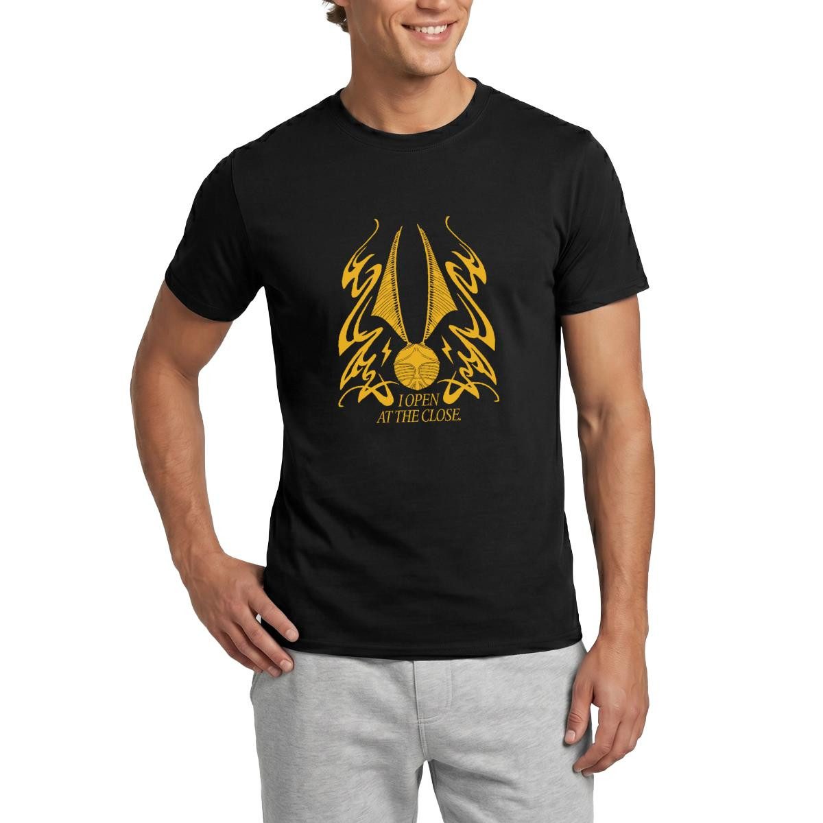 T-Shirt Harry Potter Goldener Schnatz I Open At The Close Männer T-Shirt
