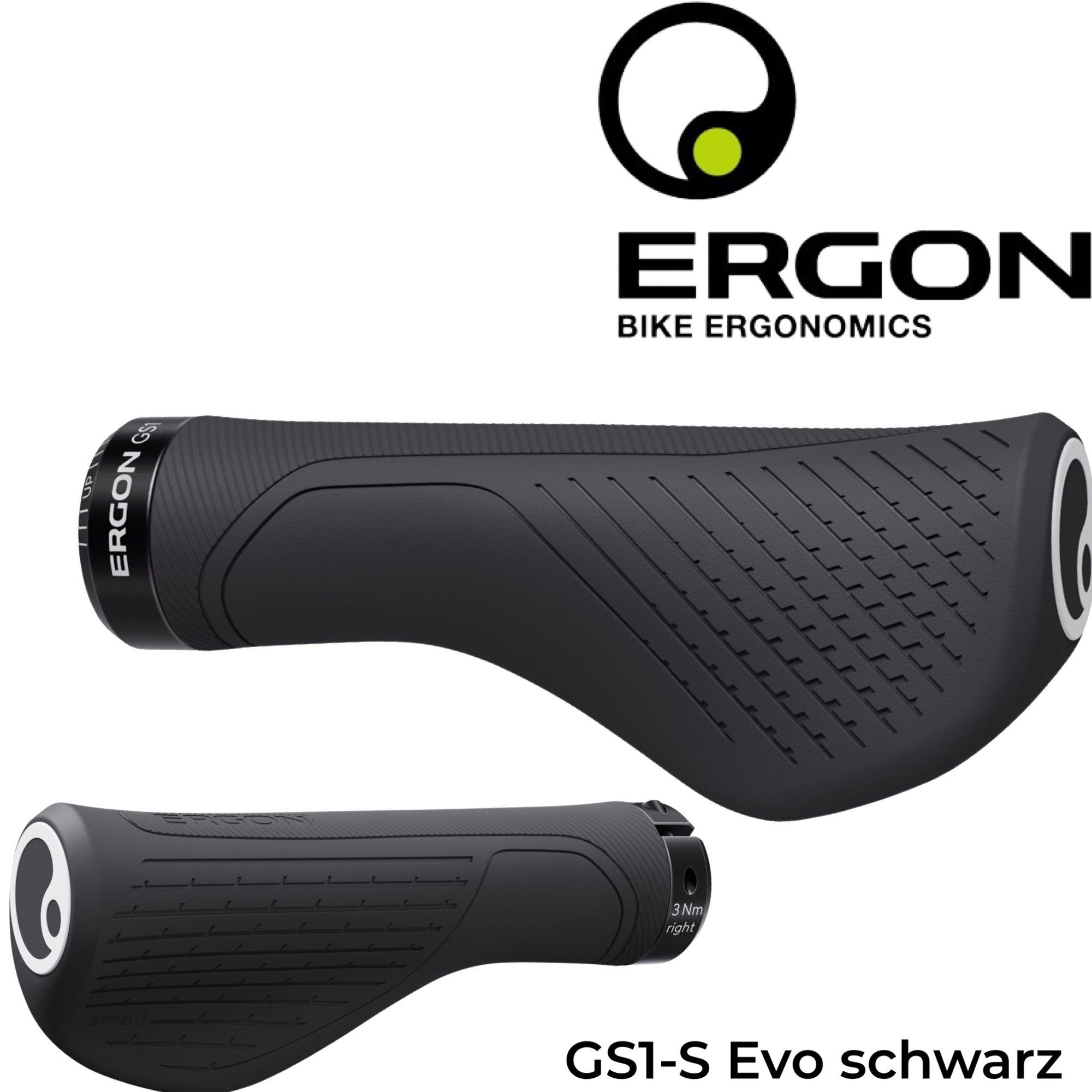schwarz MTB Evo Ergon GS1-S Ergo Fitness Fahrradlenker Griffe Ergon Touring Fahrrad Ebike