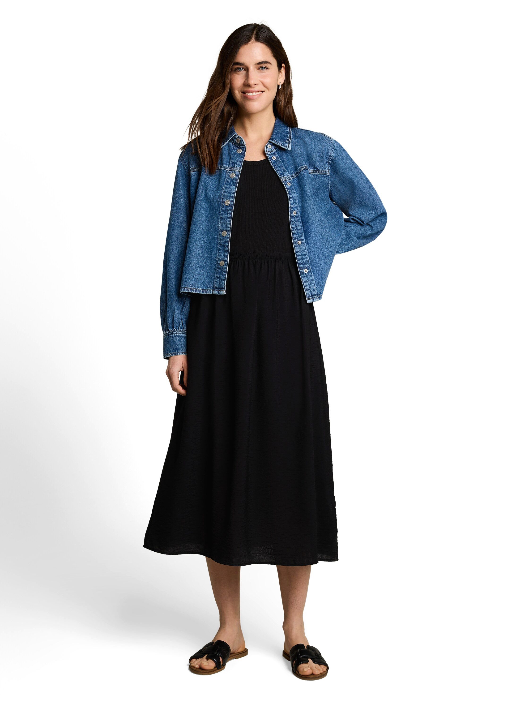 TOM TAILOR Sommerkleid Sommerkleid mit Tanktop-Trägern