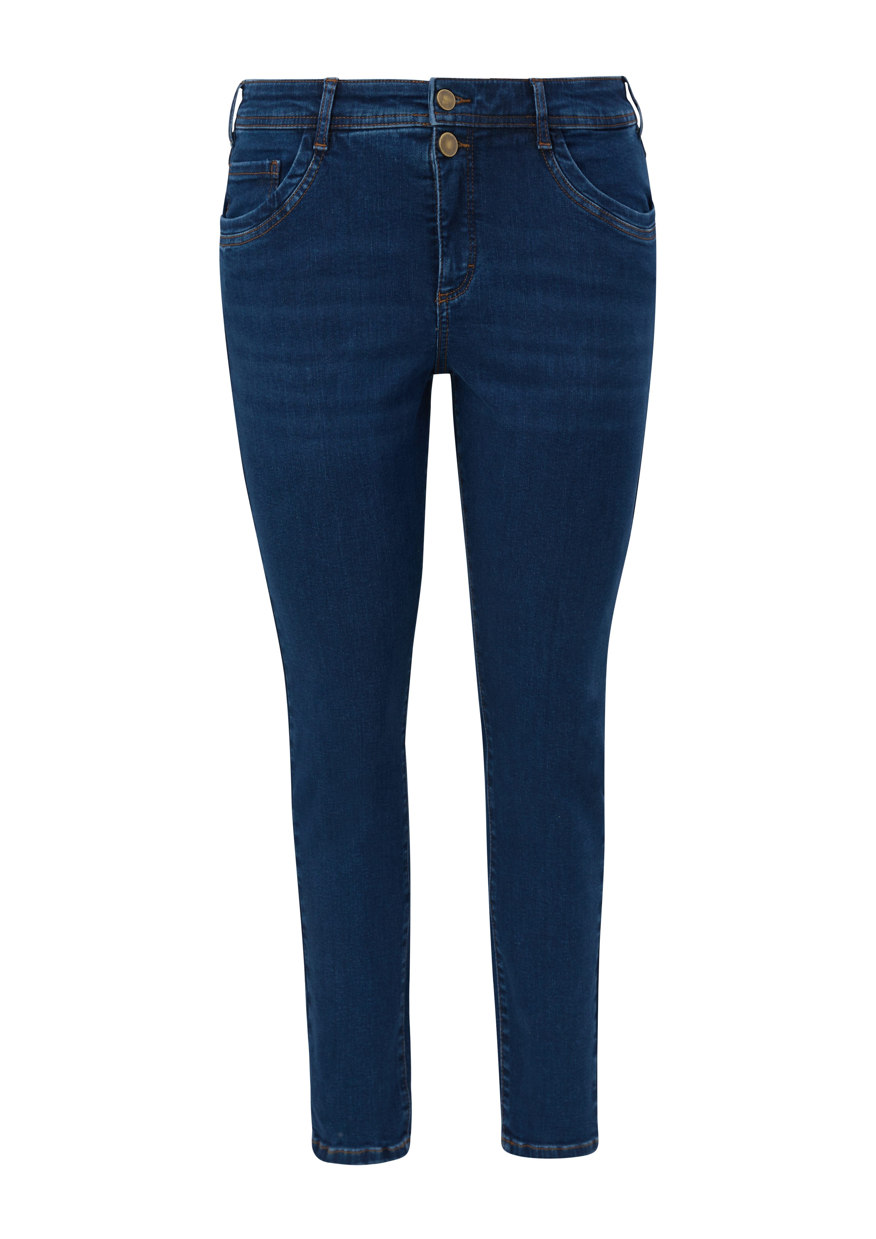 / Stoffhose Rise Waschung Logo, Skinny Mid TRIANGLE Jeans
