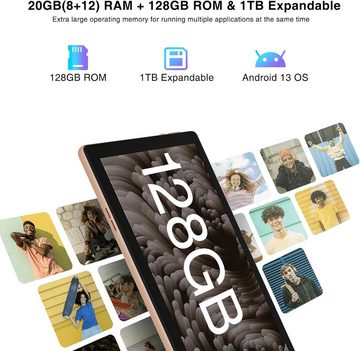 DOOGEE U10 PRO 20 GB RAM 5060 mAh Akku Kinder Tablet (10", 128 GB, Android 13, Mit den besten und erstaunlichsten Funktionen, attraktivem Design)