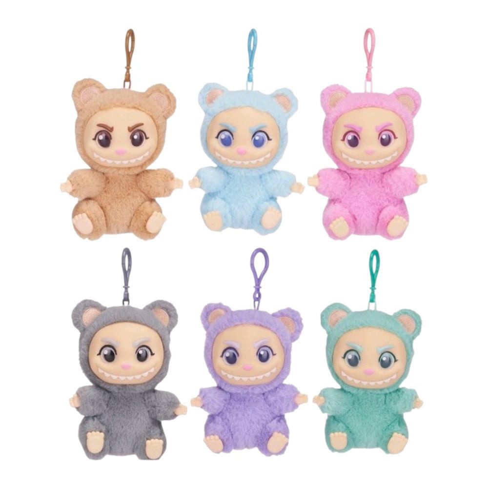 Dinotoys Kuscheltier Onikuma Plüsch Schlüsselanhänger – Blindbox – 13 cm – 7-fach sortiert