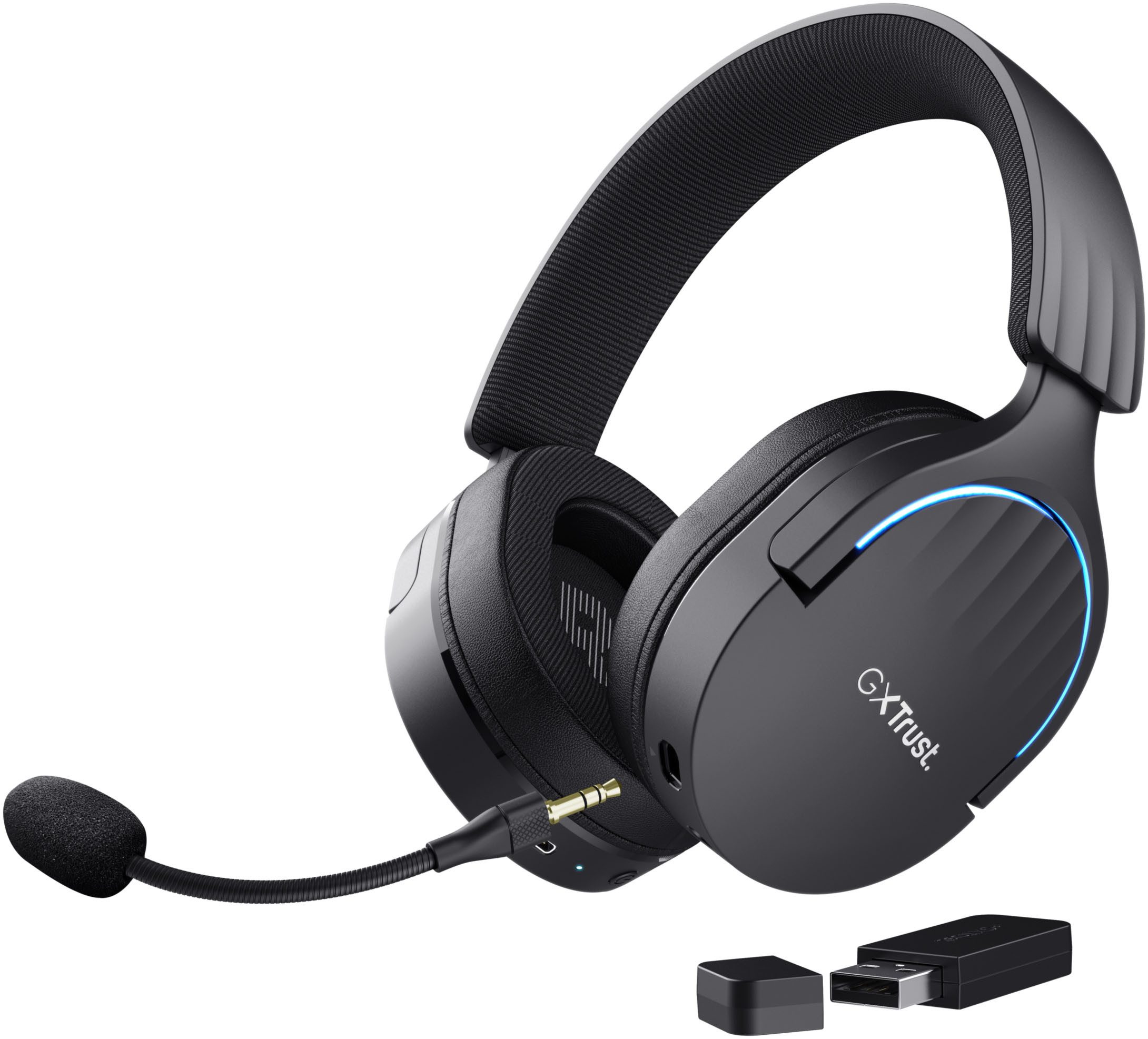 Trust GXT491 Fayzo Gaming-Headset (Mikrofon abnehmbar, Noise-Cancelling, A2DP Bluetooth)