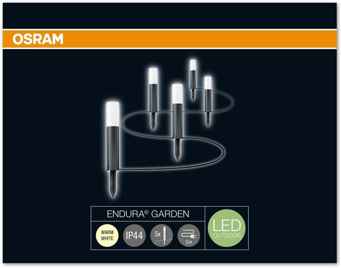 Osram Außen-Stehlampe Osram LED Endura Garden Pole Mini Garten-Leuchtenkette, fuer Aussenanw, Osram LED Endura Garden Pole Mini Garten-Leuchtenkette, für Außenanwen