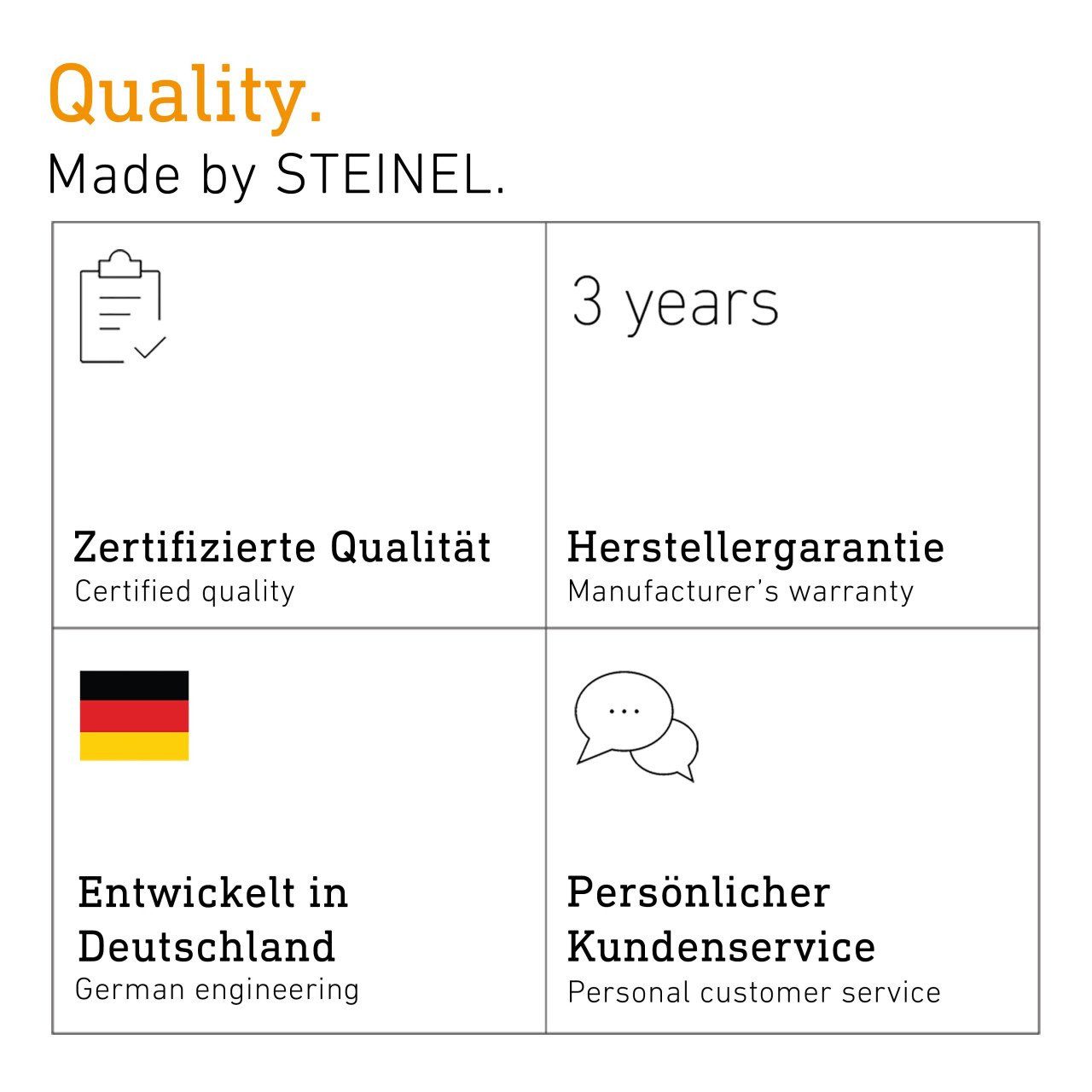 steinel Außen-Wandleuchte Steinel Außenleuchte L 585 S Schwarz mit, Ohne Leuchtmittel, Mit Bewegungsmelder nicht dimmbar – Bild 4 von 5