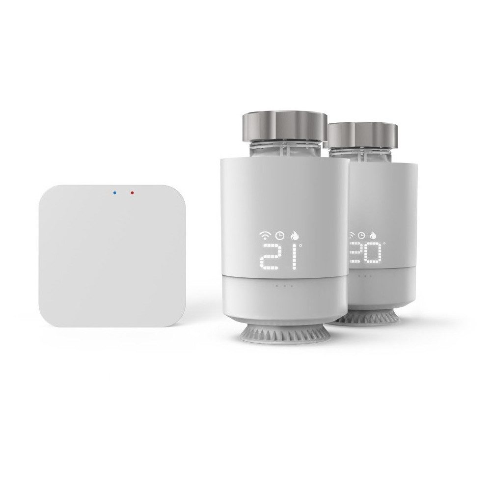 Hama Heizkörperthermostat Hama Smarte WLAN-Heizungssteuerung mit 2 Thermostaten., Kompatibel mit Alexa und Google Assistant