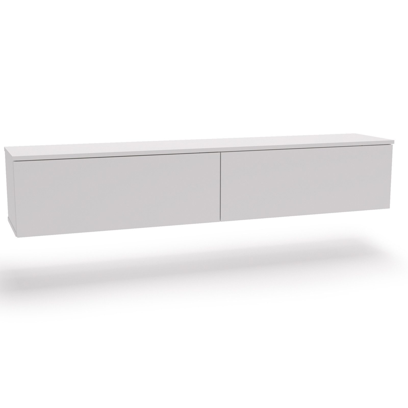 KOBI S.C. TV-Schrank KOBI TV-Lowboard 160 cm weiß grifflos hängend oder stehend für moderne
