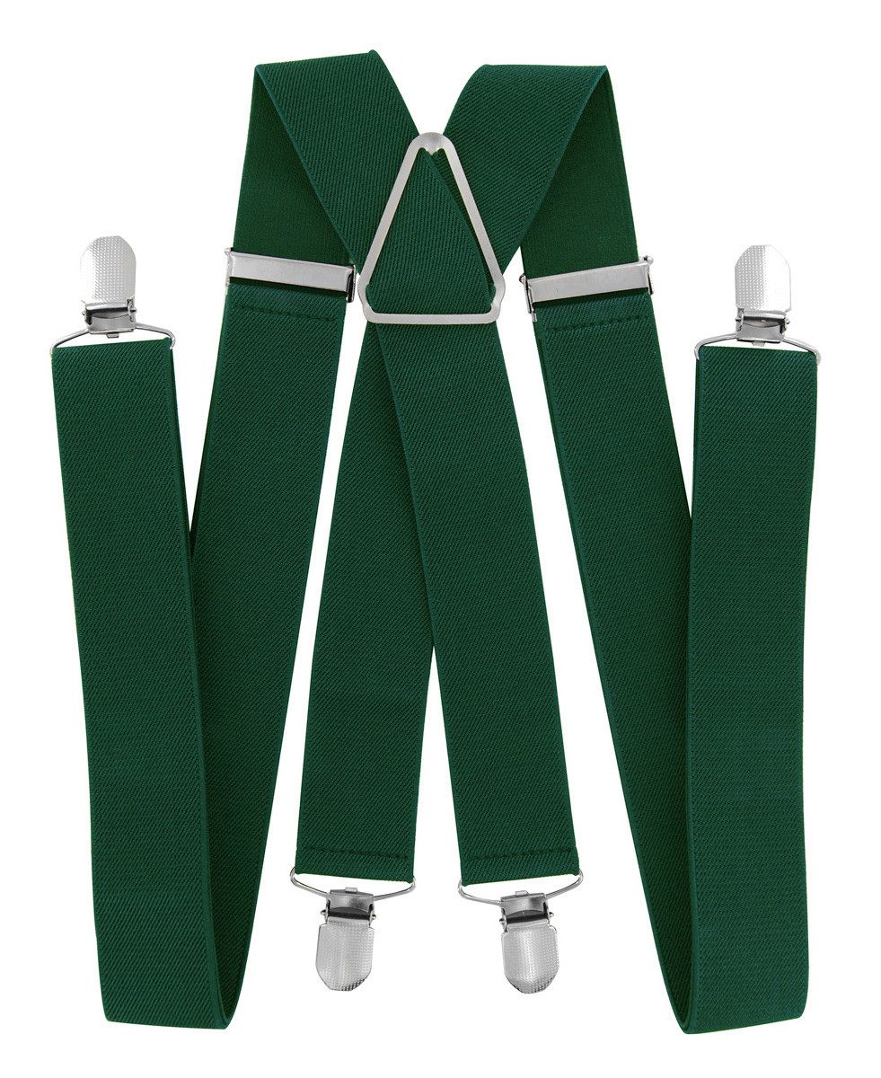 axy Hosenträger Herren Hosenträger 4 Stabile Clips X-Form 3,5cm Breit verstellbar und elastisch 120cm Lang