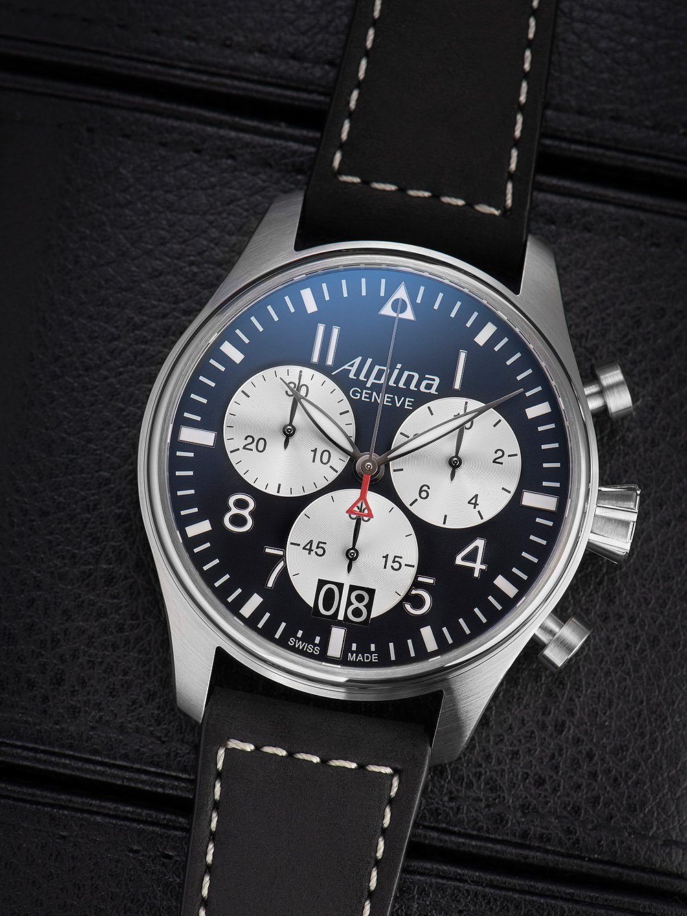 Alpina Quarzuhr Alpina AL-372NS4S6 Startimer Pilot Chronograph Herrenuhr 44mm Alpina AL-372NS4S6 Startimer Pilot Chronograph Herrenuhr 44mm