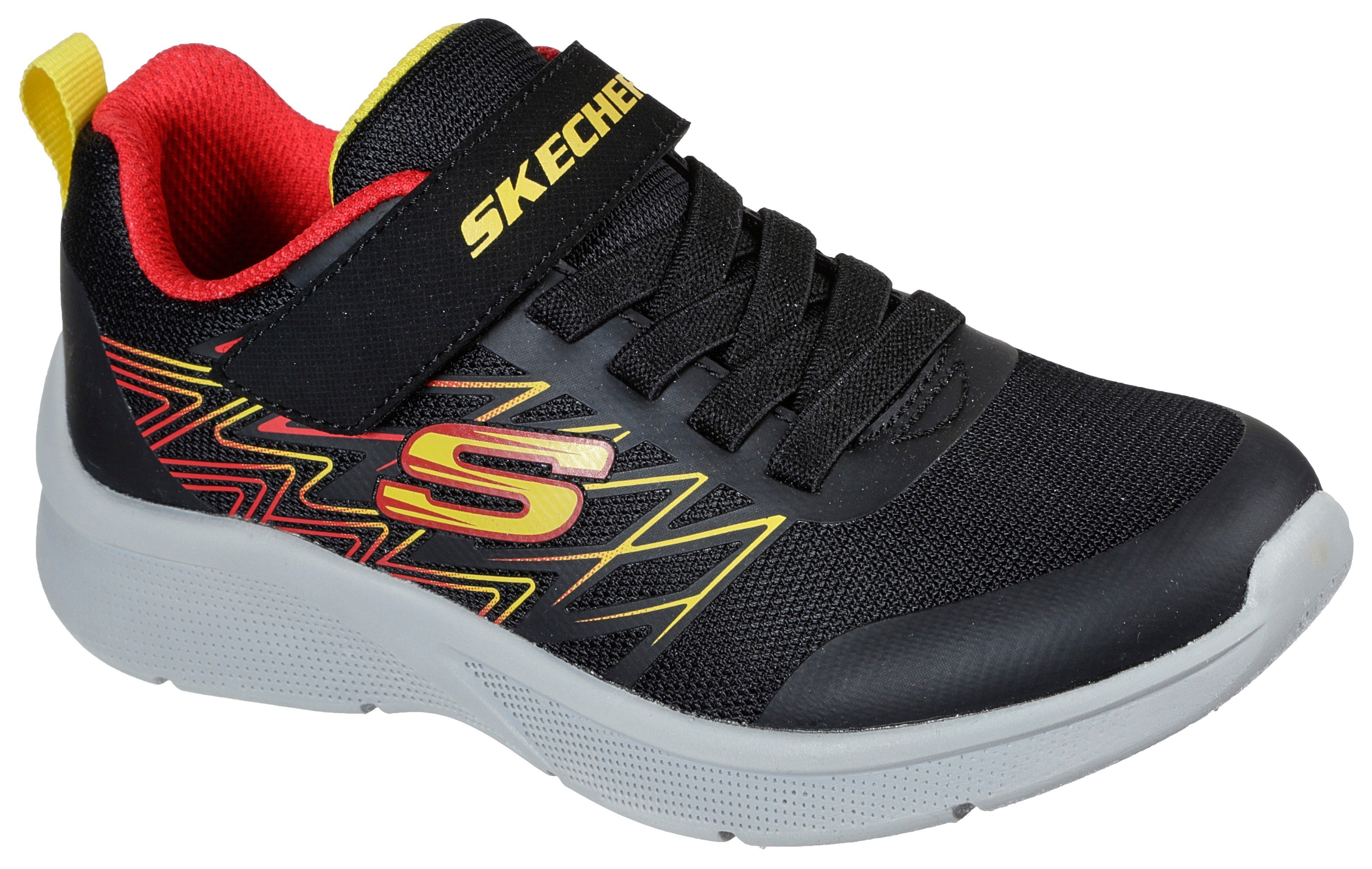 Kids Sneaker mit schwarz-rot Kontrastbesatz MICROSPEC Skechers