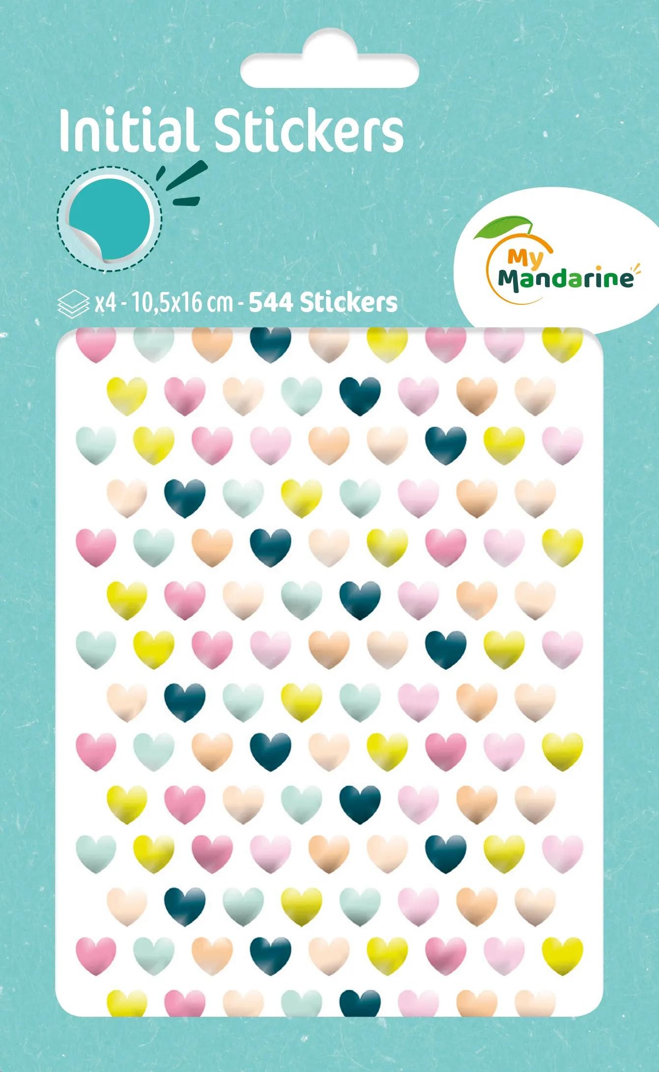 maildor Sticker 10x Sticker Metallic/Pastell 4 Stickerbogen 10,5x18 Mehrfarbig AE171C, My Mandarine