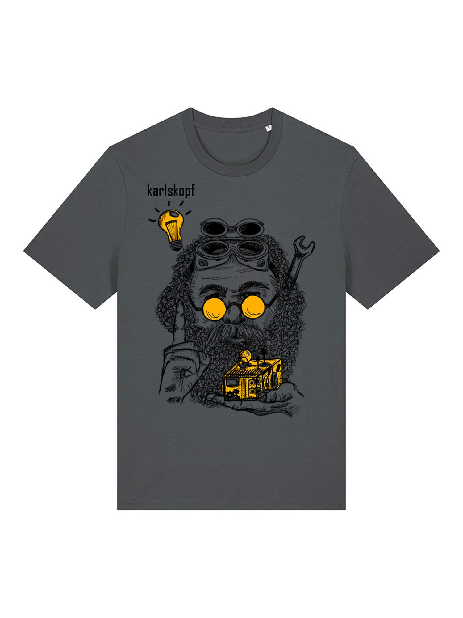 karlskopf Print-Shirt Rundhalsshirt Basic ERFINDER günstig online kaufen