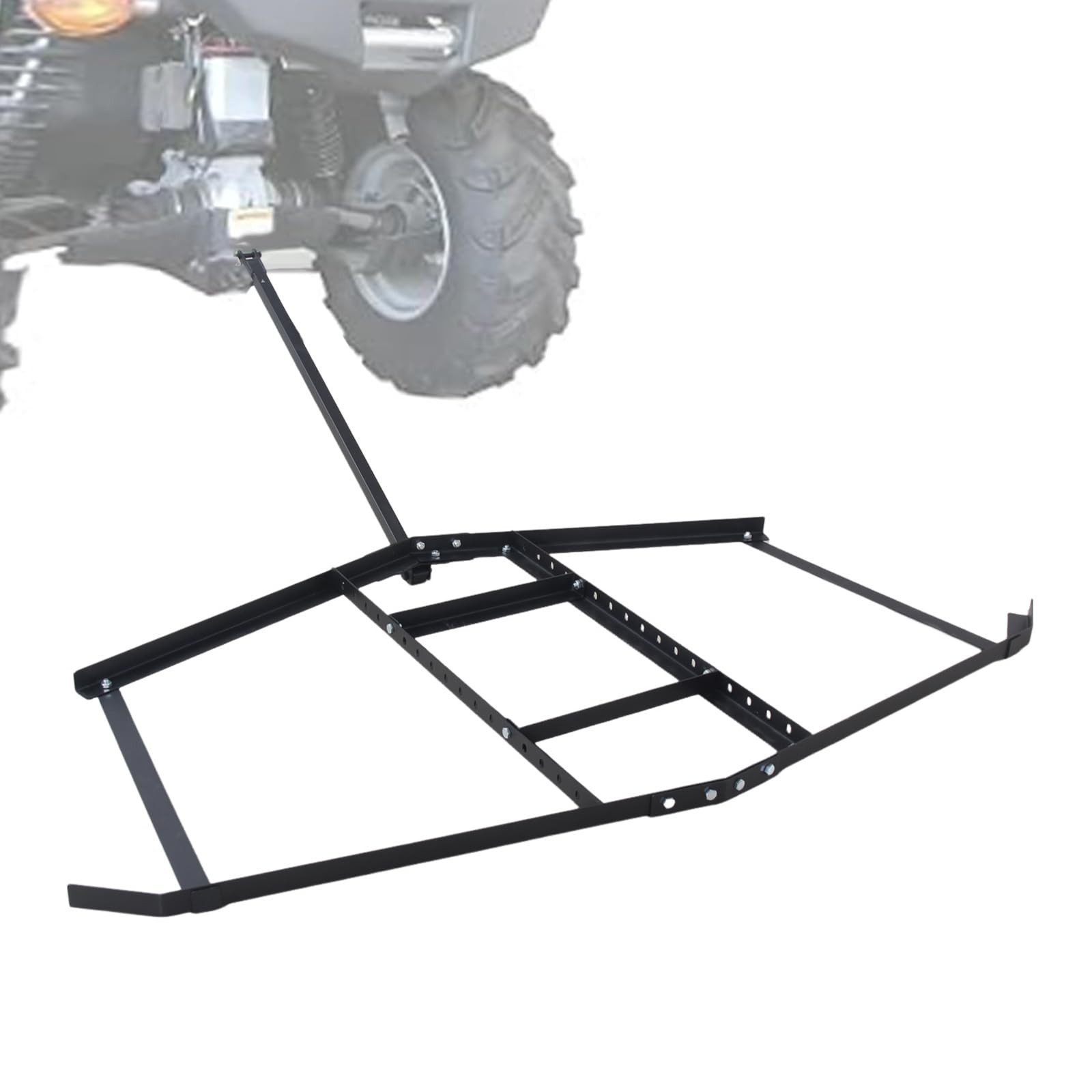GarveeMore Rasenrechen Nachziehbare Schleppegge Planiergerät Rechen Für ATV UTV