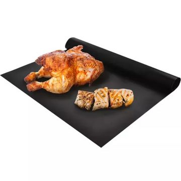 Ruhhy Backmatte Premium BBQ Antihaft-Grill- und Backmatten-Set 3-teilig, Backsilikon (3er Grillmatten-Set, 3-tlg., 3x Grillmatten), Wiederverwendbar, Antihaftbeschichtung, Flexibel