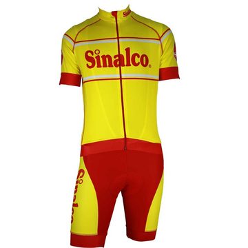 prolog cycling wear Bikerhose Fahrradhose Herren kurz „Sinalco bib 1“ mit Trägern & Sitzpolster 8 Std. Radmarathon Sitzpolster, bequeme luftdurchlässige Netzträger