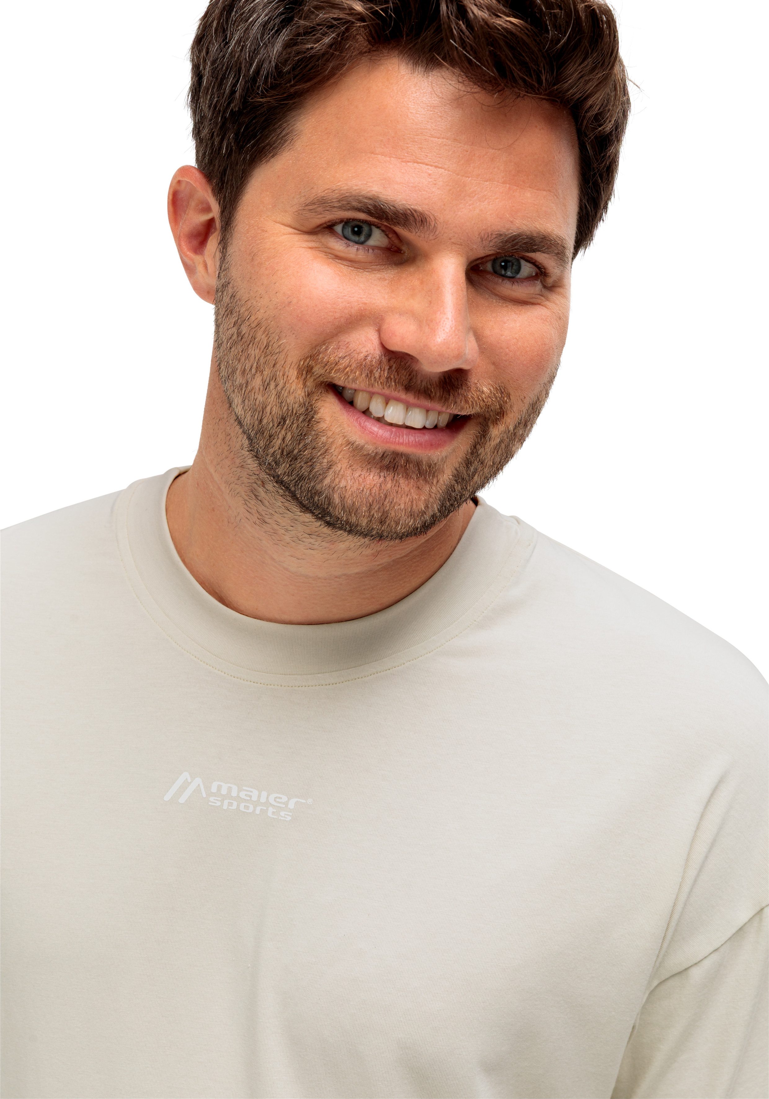 Maier Sports Kurzarmshirt MS FAV TEE Unisex T-Shirt lockere Passform mit bequemem Schnitt