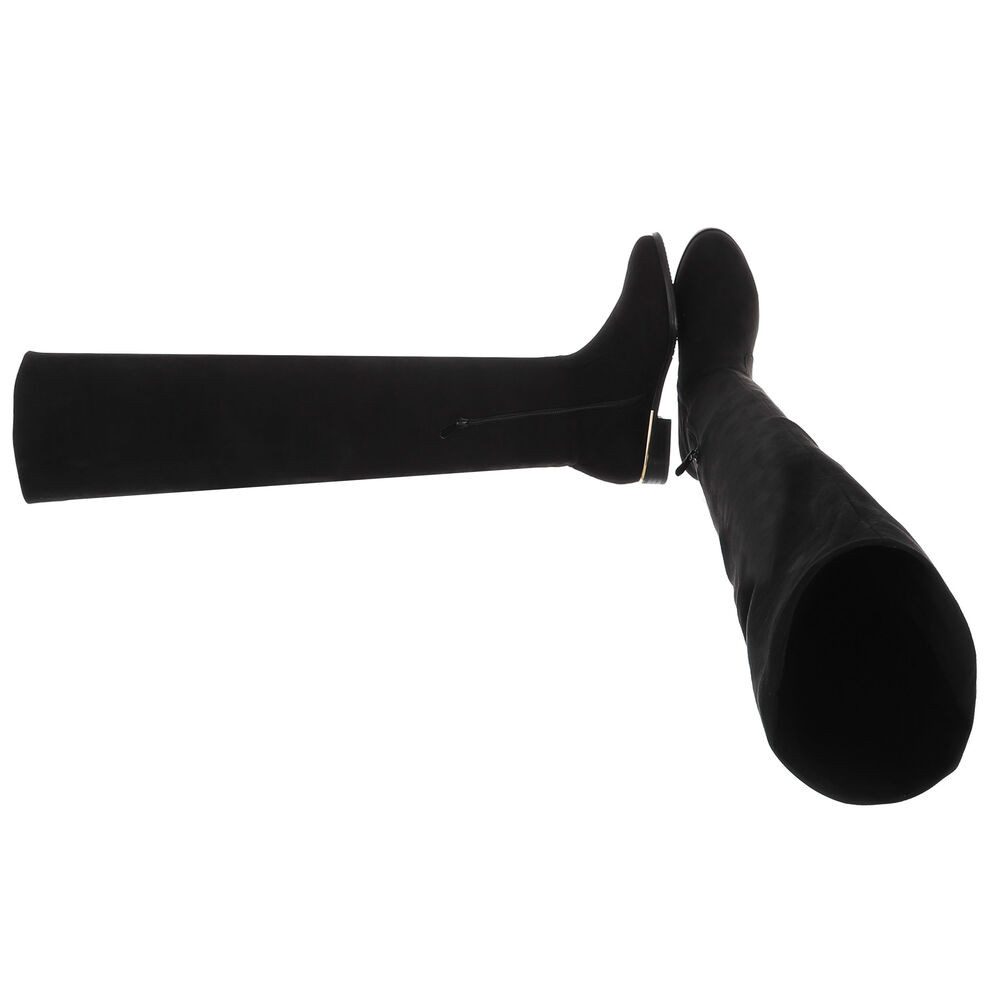 Ital-Design Elegante Overknee-Stiefel aus weichem Material für Damen Stiefe günstig online kaufen