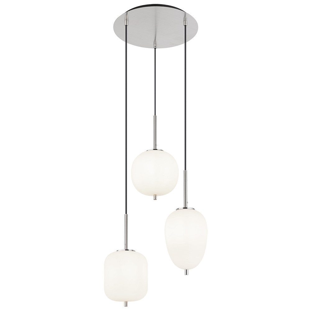 GLOBO LIGHTING Hängeleuchte, Leuchtmittel nicht inklusive, Pendelleuchte Deckenlampe Hängelampe Esszimmerlampe 3-Flammig Glas