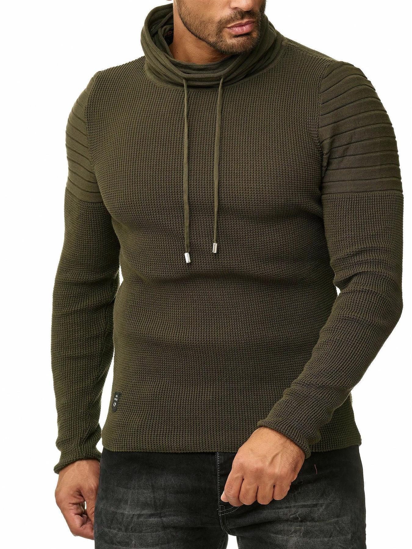 Strickpullover Herren Strickpullover Rollkragen