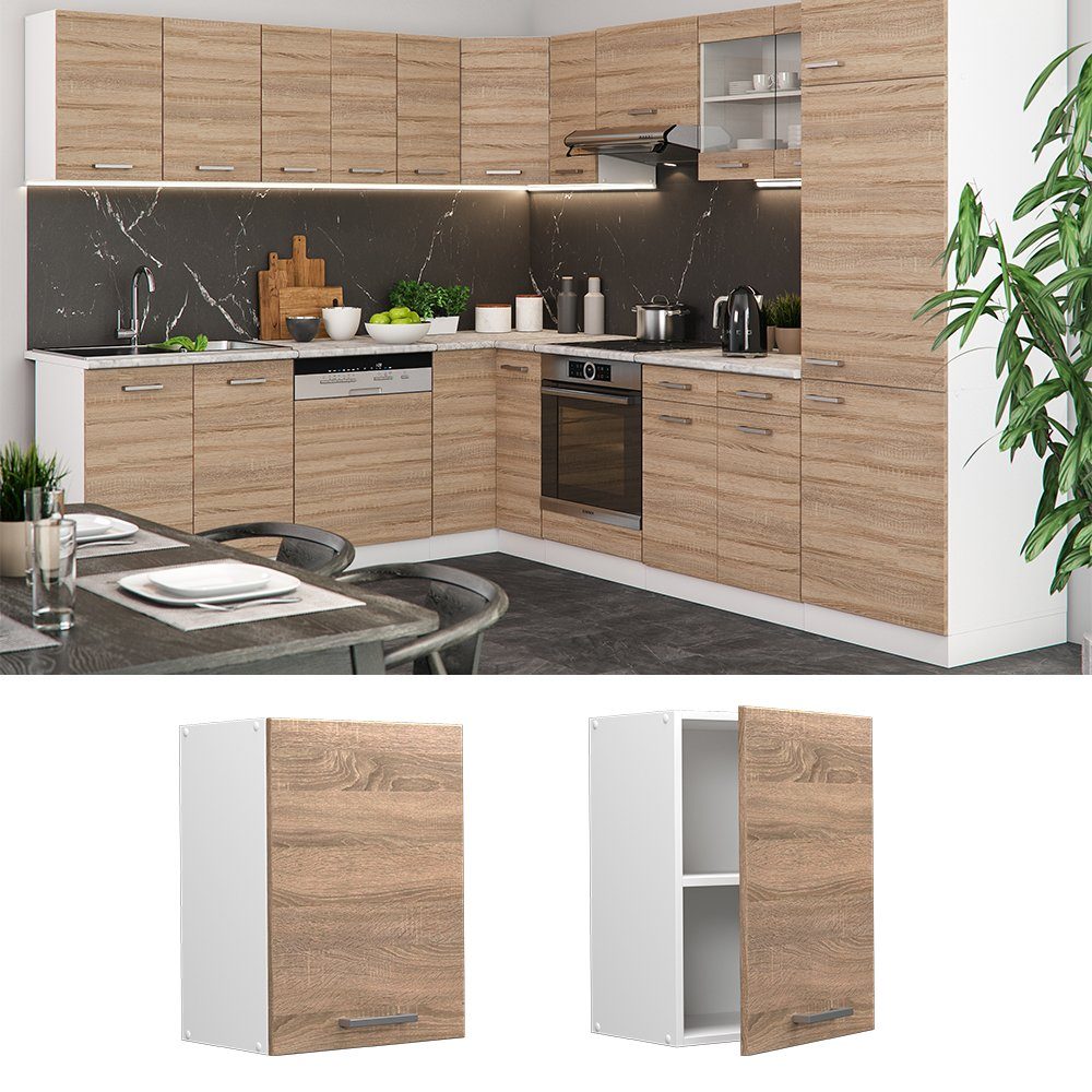 Vicco Hängeschrank R-Line, Sonoma/Weiß, 45 cm günstig online kaufen