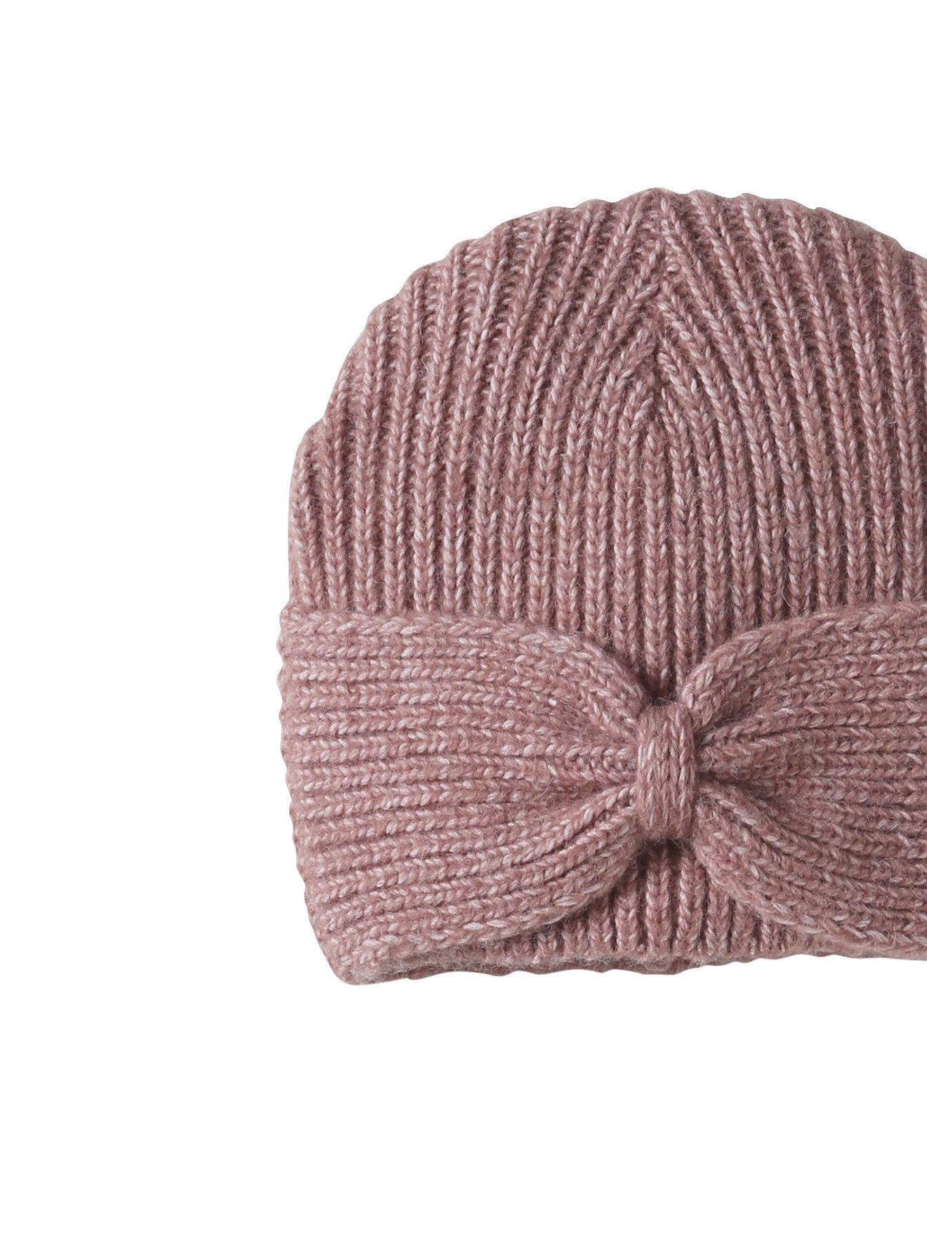 vertbaudet Beanie Mädchen Mütze aus Rippenstrick, Zierschleife – Bild 2 von 3